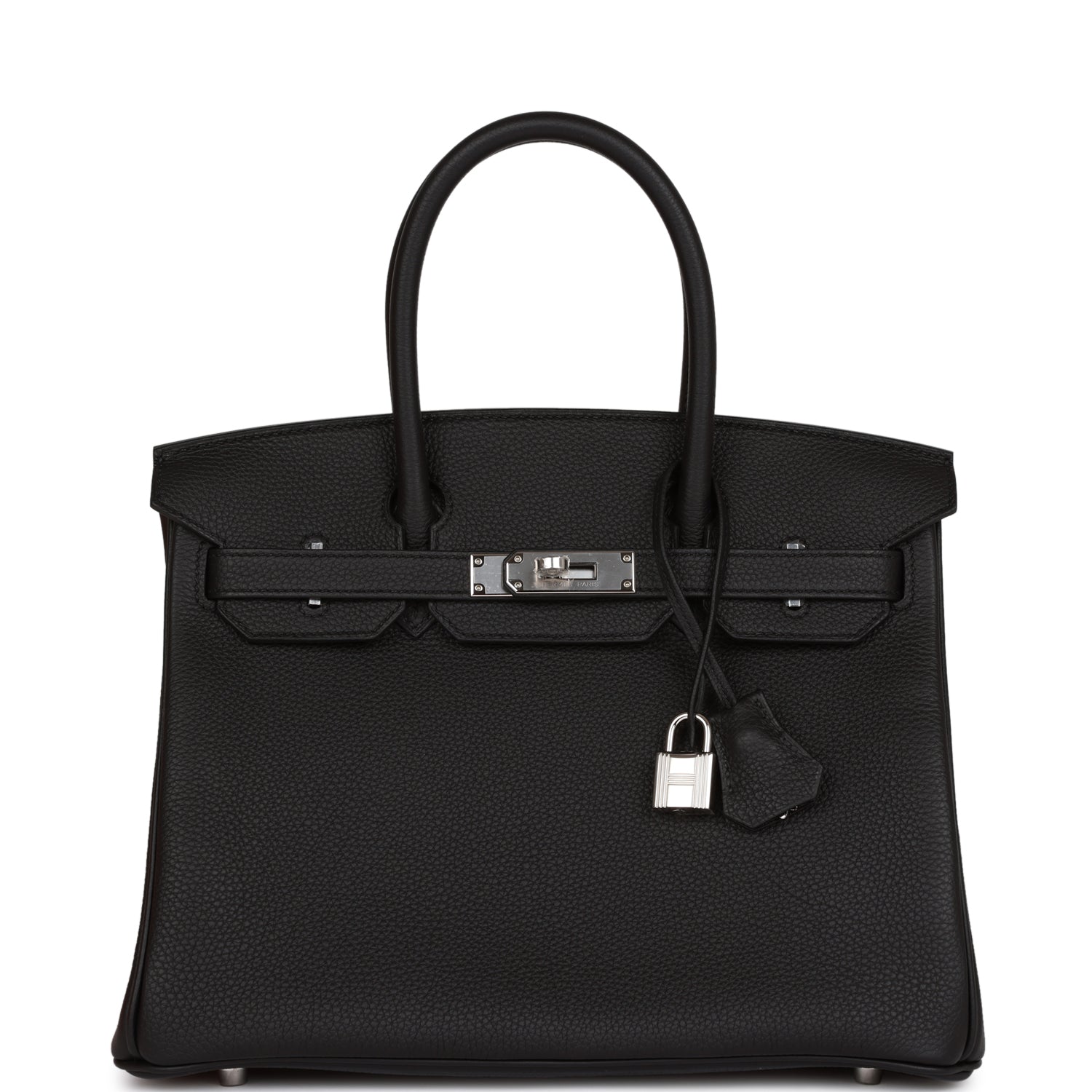 Hermes Birkin Togo Palladium Hardware Handbag Black Travel Bag Hardware 18