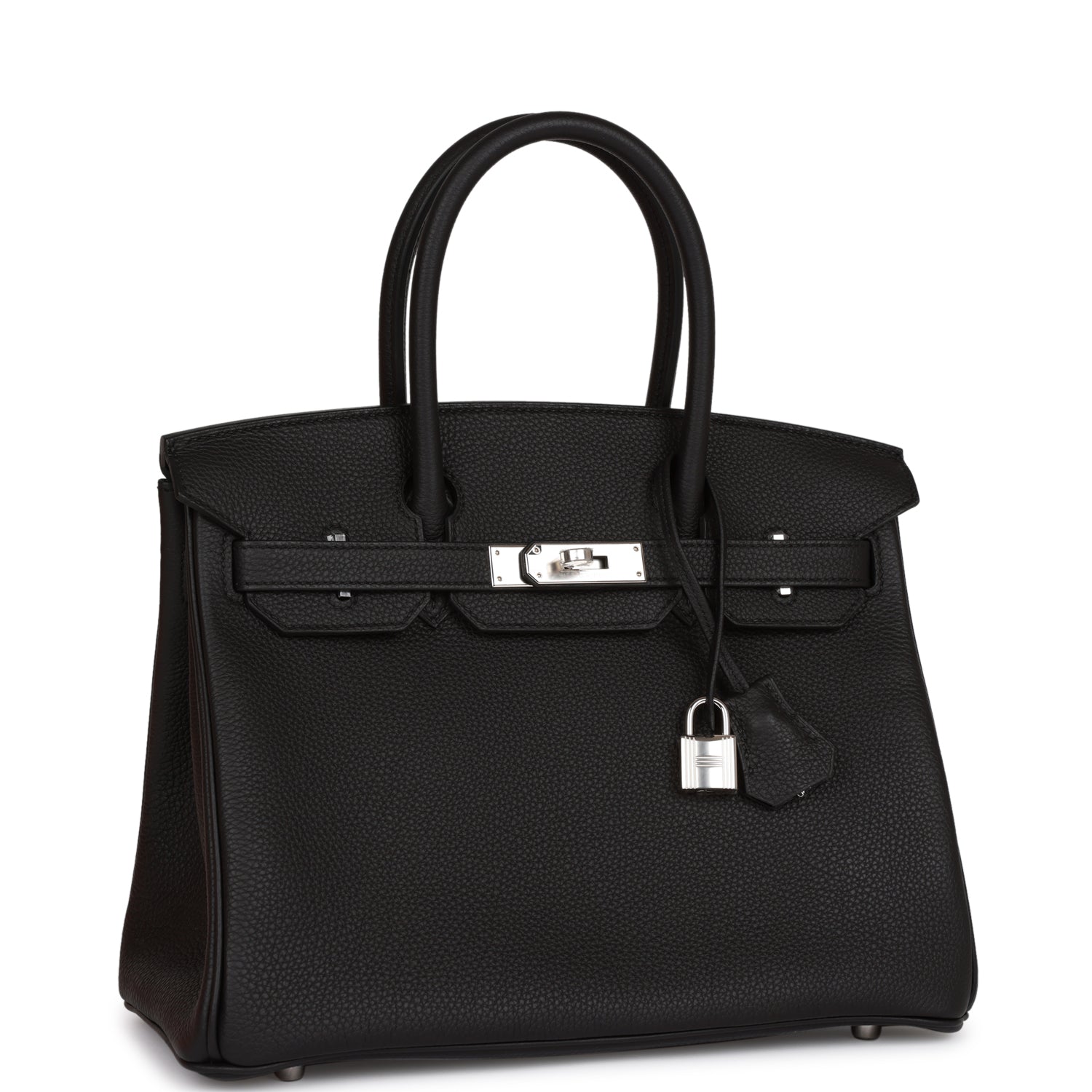 Hermes Birkin Togo Palladium Hardware Handbag Black Travel Bag Hardware 18
