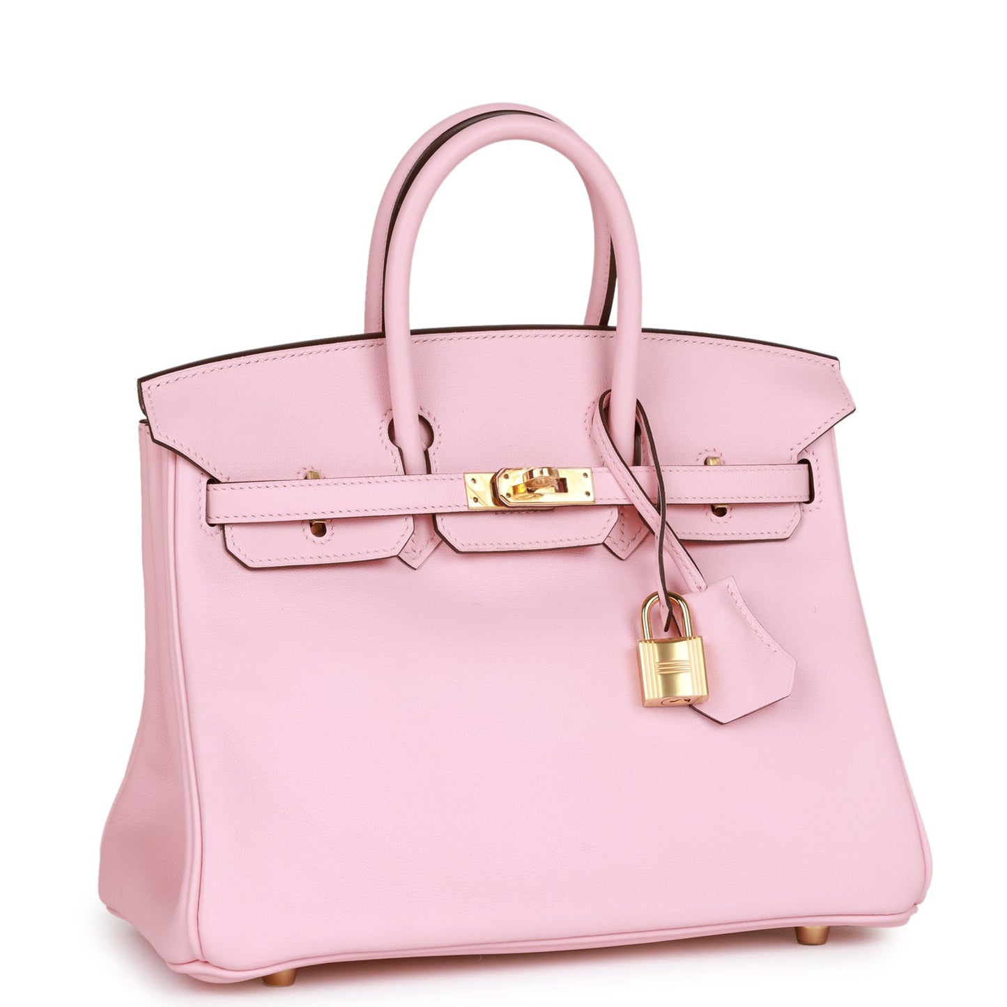 Hermes Birkin Rose Sakura Swift Hardware Handbag Gold Travel Bag