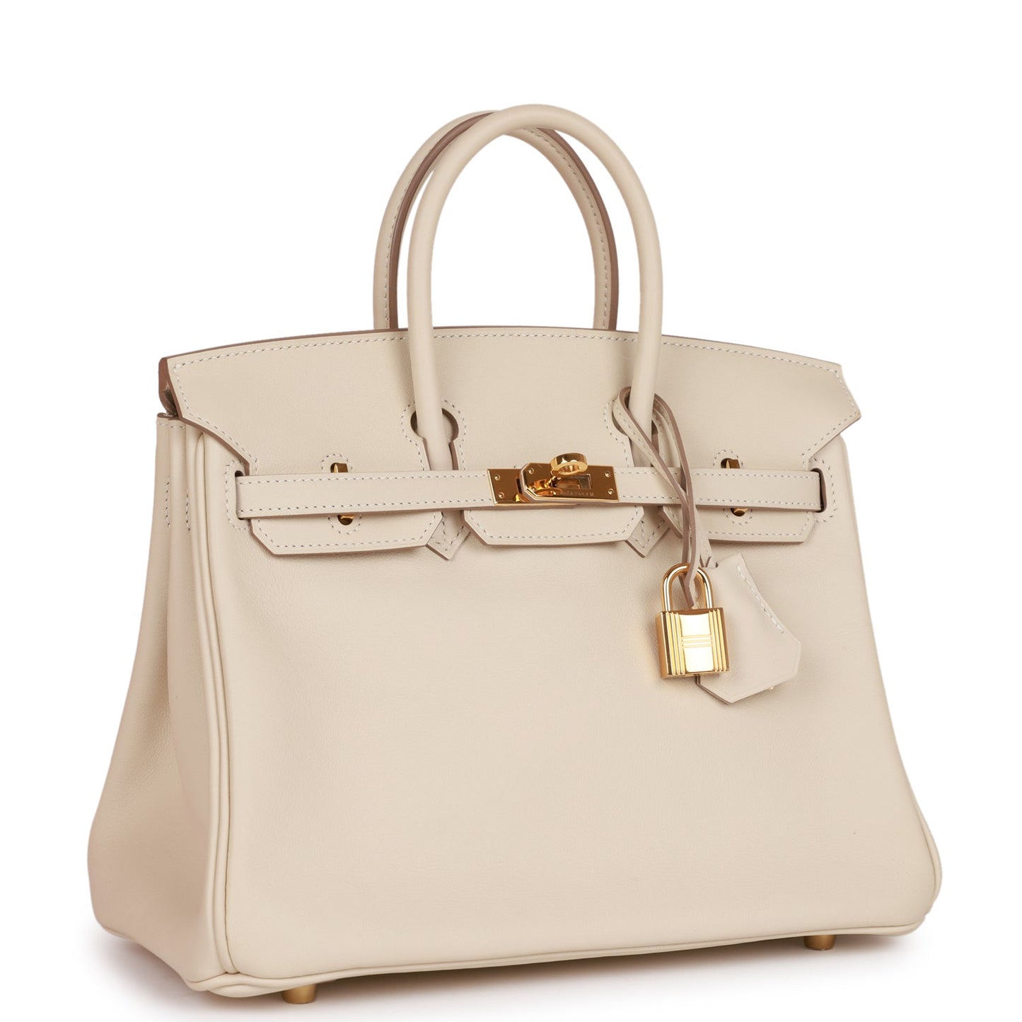 Hermes Birkin Craie Swift Hardware Handbag Gold Travel Bag
