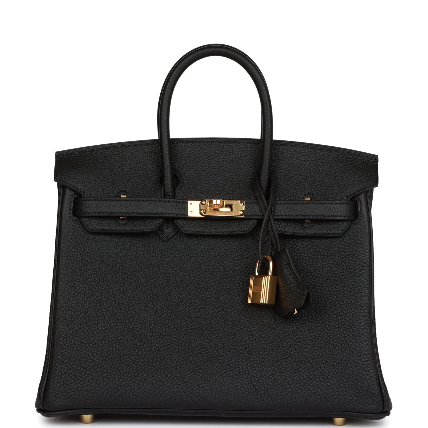 Hermes Birkin Togo Hardware Handbag Black Gold Travel Bag 46