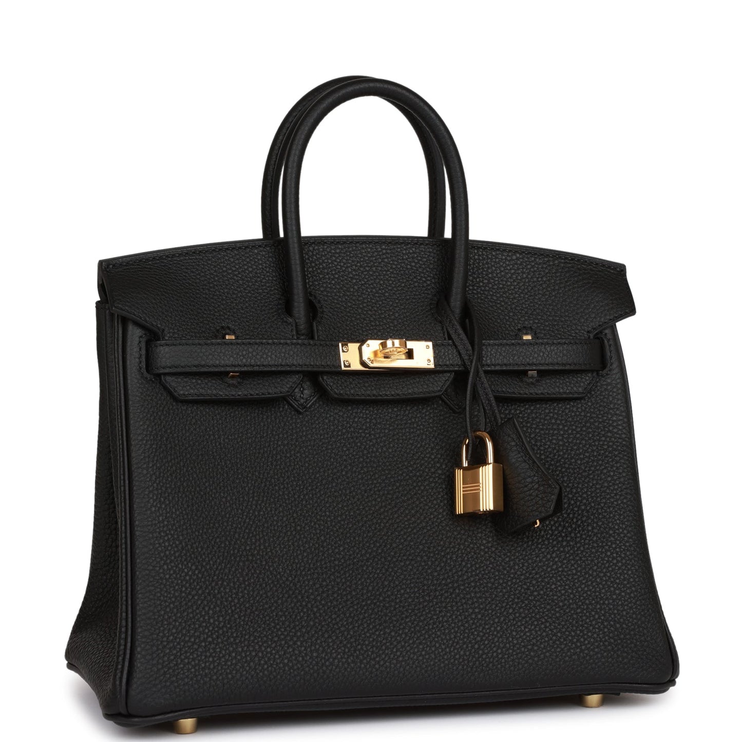 Hermes Birkin Togo Hardware Handbag Black Gold Travel Bag 46