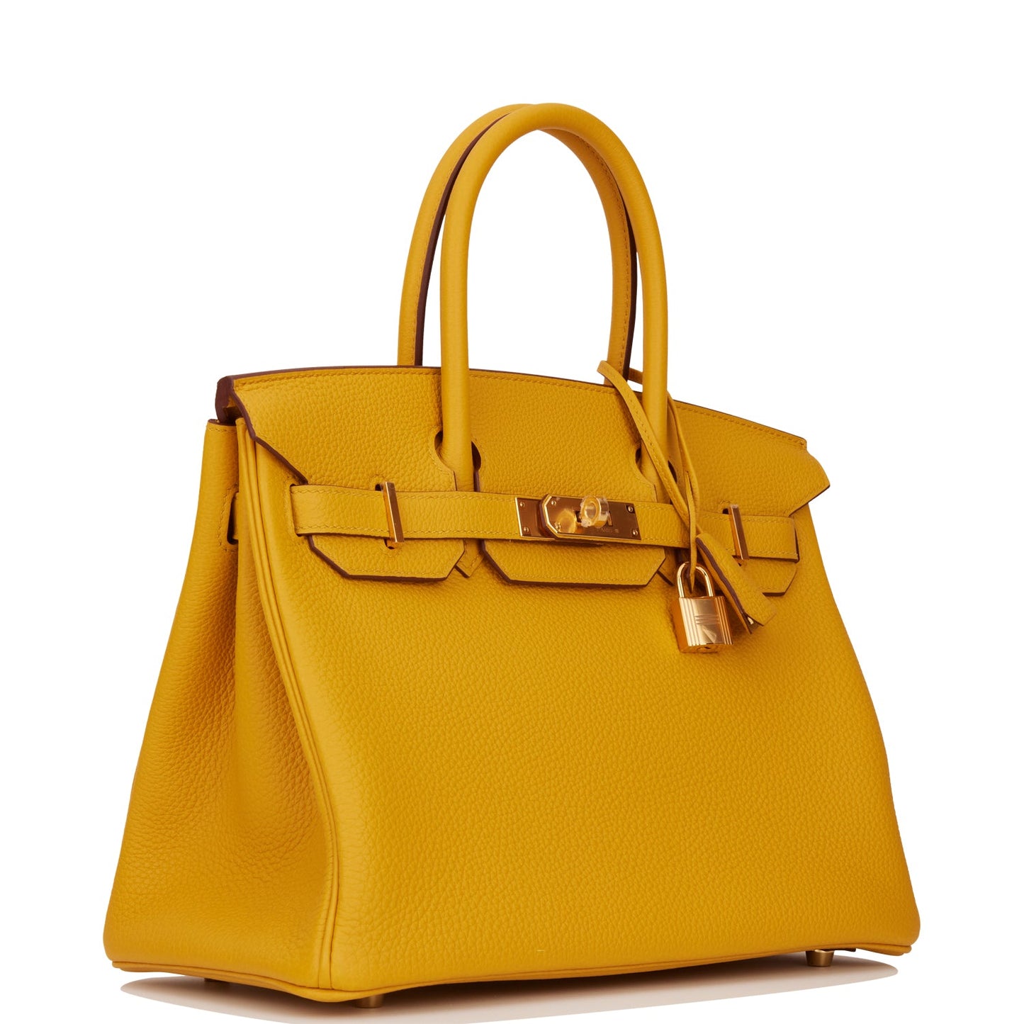 Hermes Birkin Jaune Ambre Togo Hardware Handbag Gold Travel Bag Gold Hardware