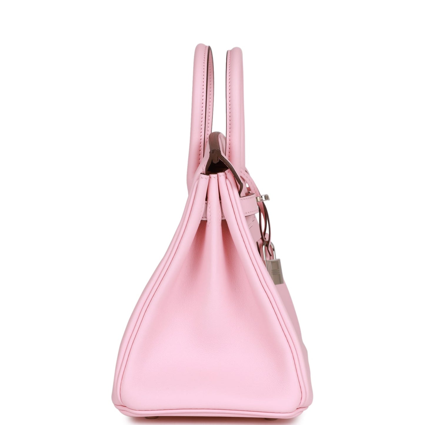 Hermes Birkin Rose Sakura Swift Palladium Hardware Handbag Travel Bag