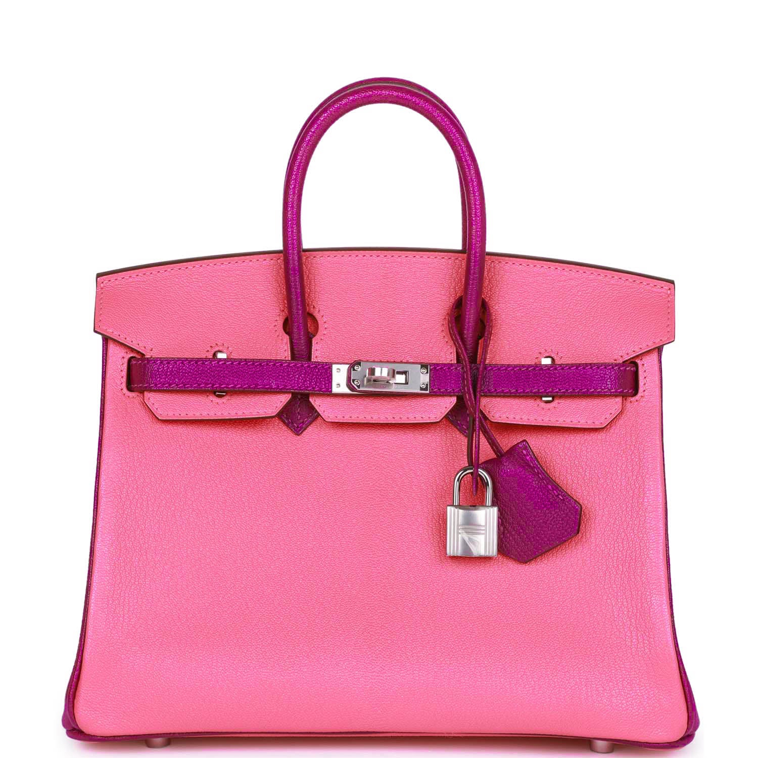 Hermes Special Order Hss Birkin Rose Lipstick And Anemone Travel Bag