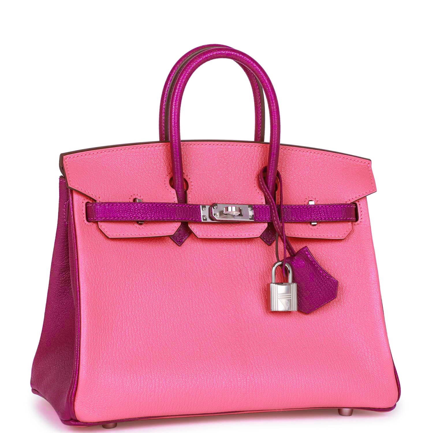 Hermes Special Order Hss Birkin Rose Lipstick And Anemone Travel Bag