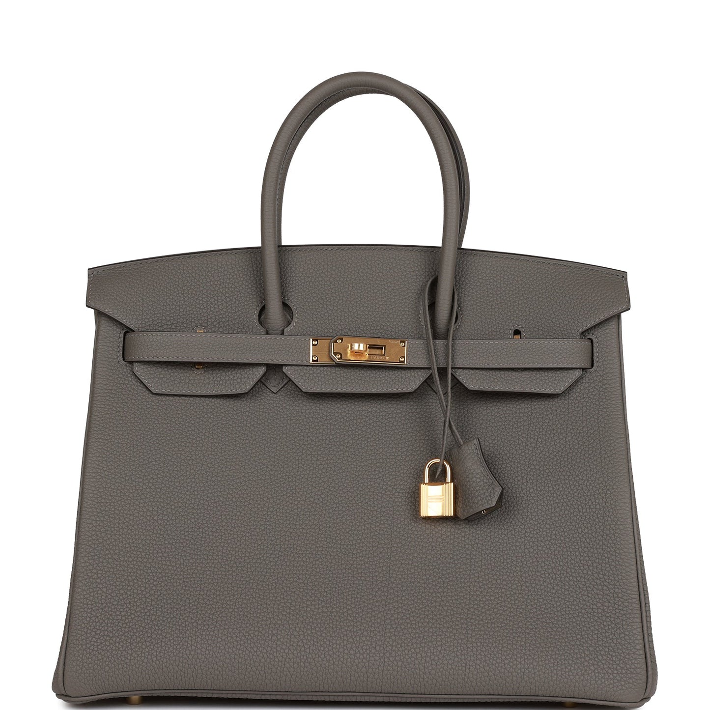 Hermes Birkin Gris Meyer Togo Hardware Handbag Gold Travel Bag Gold Hardware 1