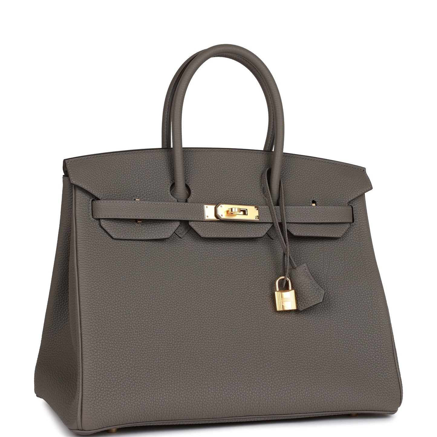 Hermes Birkin Gris Meyer Togo Hardware Handbag Gold Travel Bag Gold Hardware 1