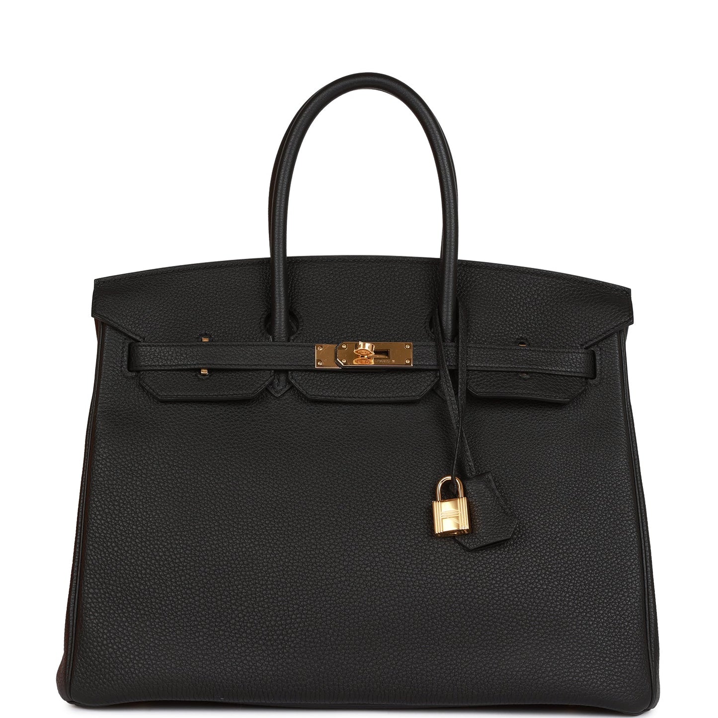 Hermes Birkin Togo Hardware Handbag Black Gold Travel Bag Hardware 14