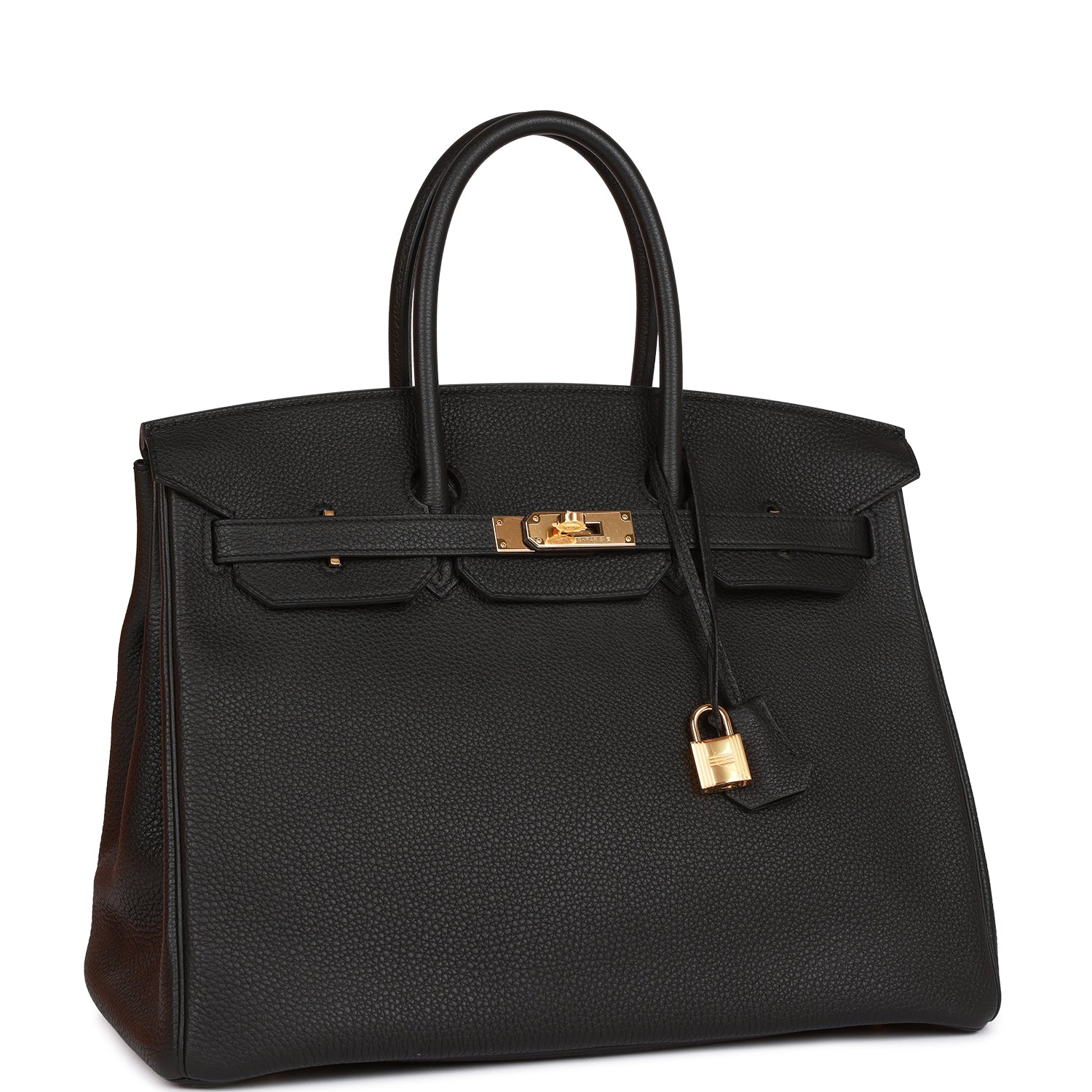 Hermes Birkin Togo Hardware Handbag Black Gold Travel Bag Hardware 14