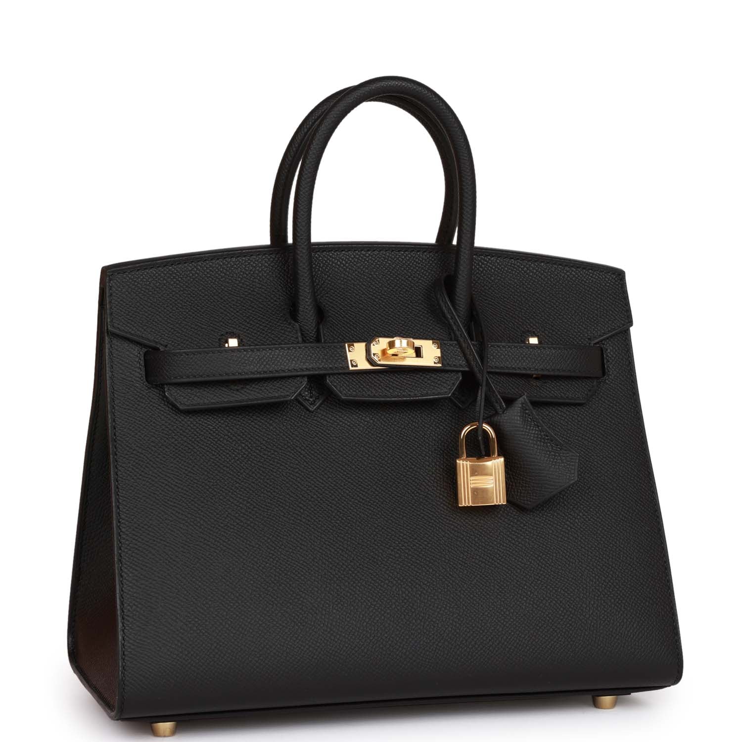 Hermes Birkin Sellier Epsom Hardware Handbag Black Gold Travel Bag Hardware 3