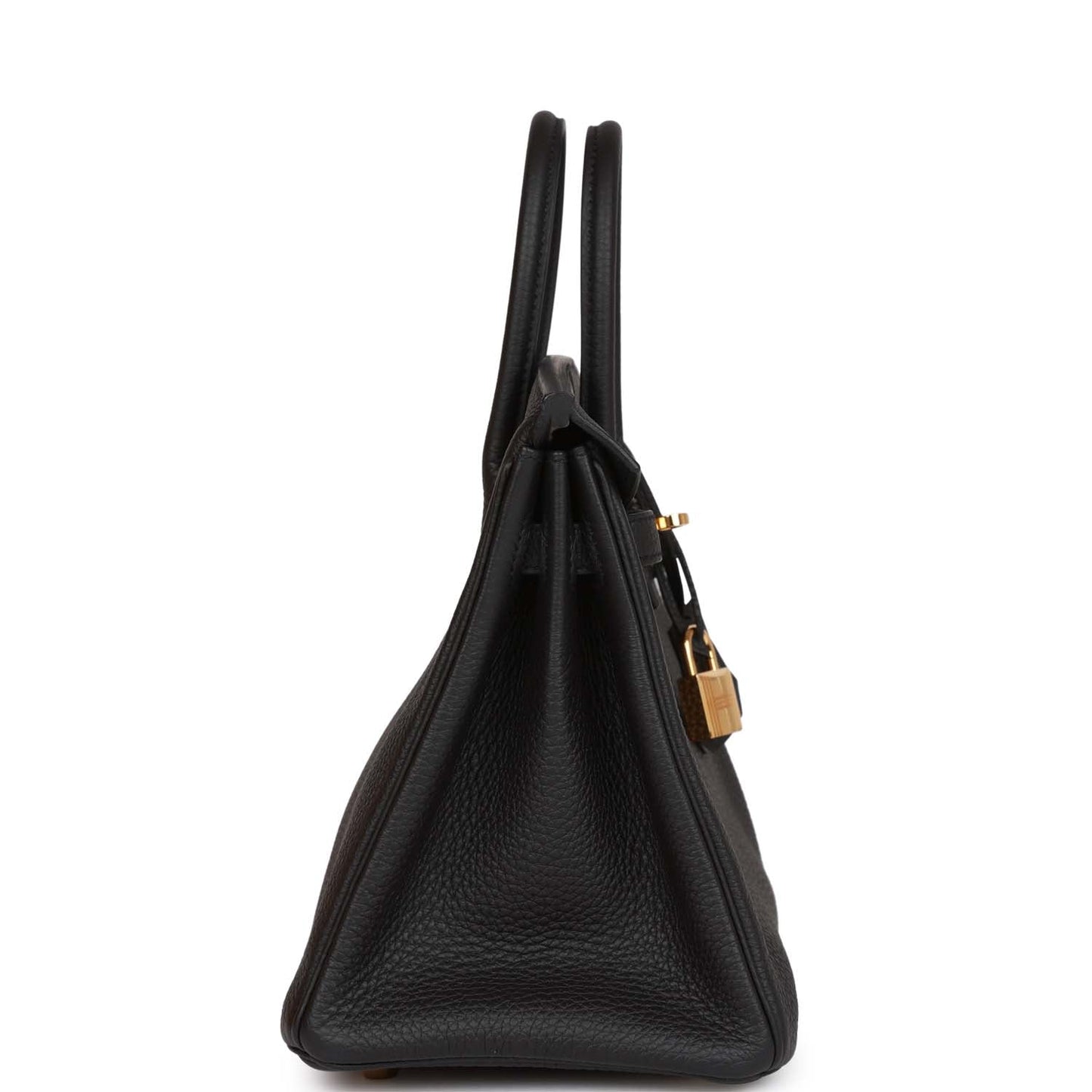 Hermes Birkin Togo Hardware Handbag Black Gold Travel Bag 45