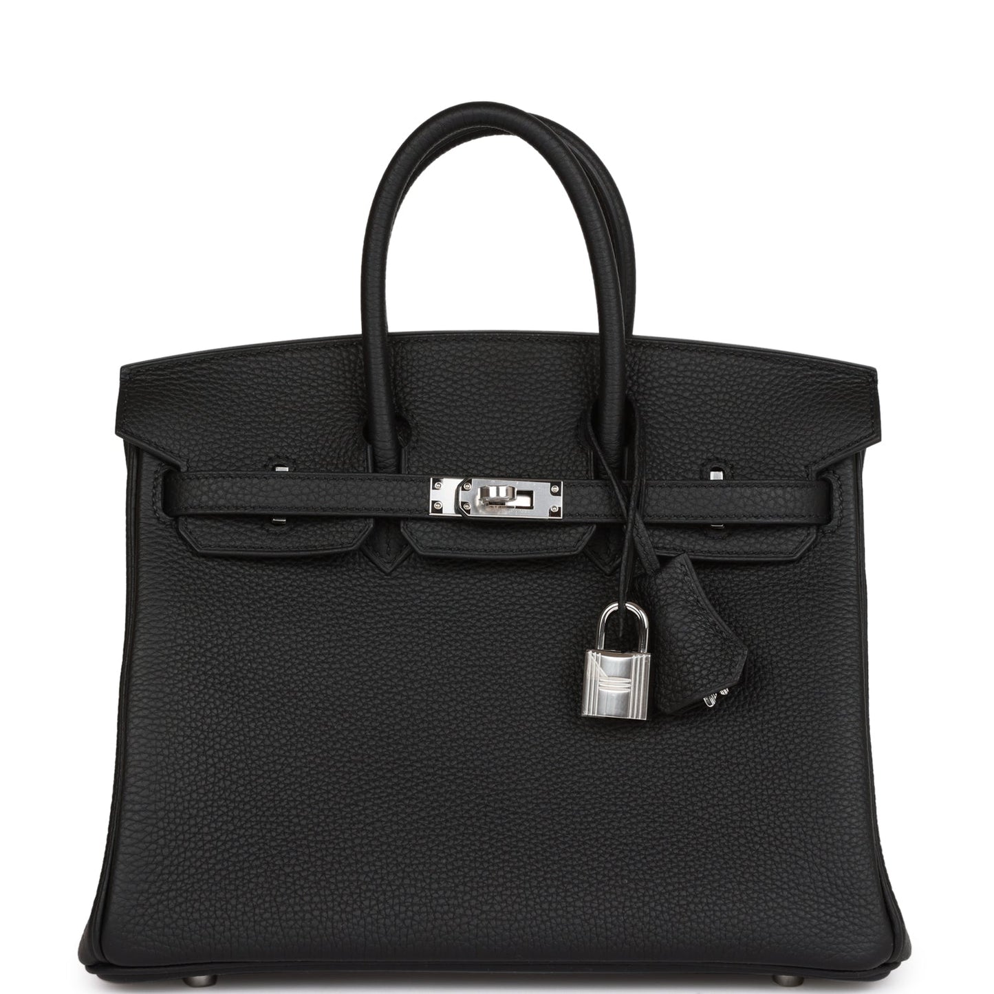 Hermes Birkin Togo Palladium Hardware Handbag Black Travel Bag 35