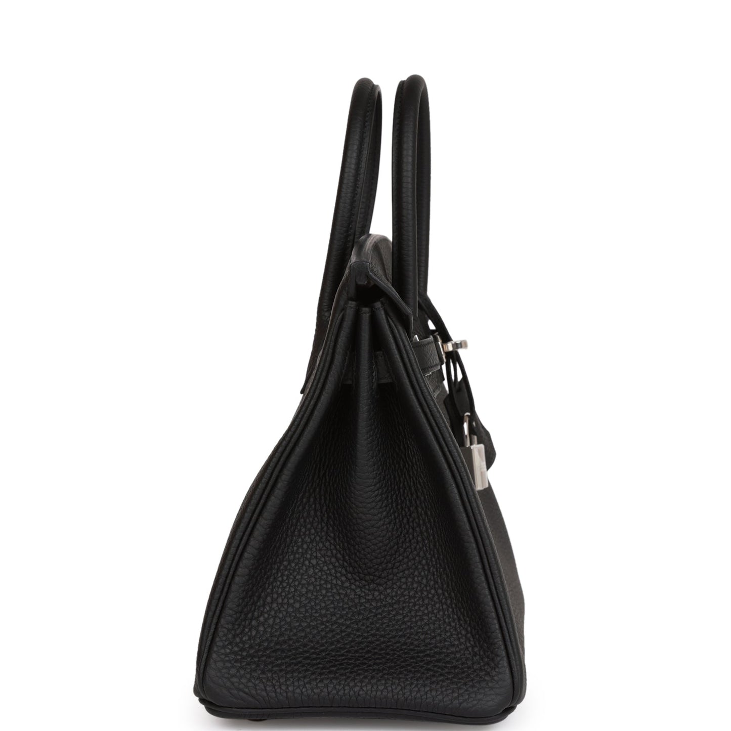 Hermes Birkin Togo Palladium Hardware Handbag Black Travel Bag 35