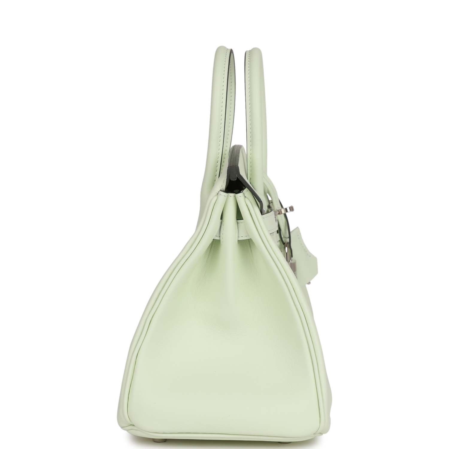 Hermes Birkin Vert Fizz Swift Palladium Hardware Handbag Travel Bag