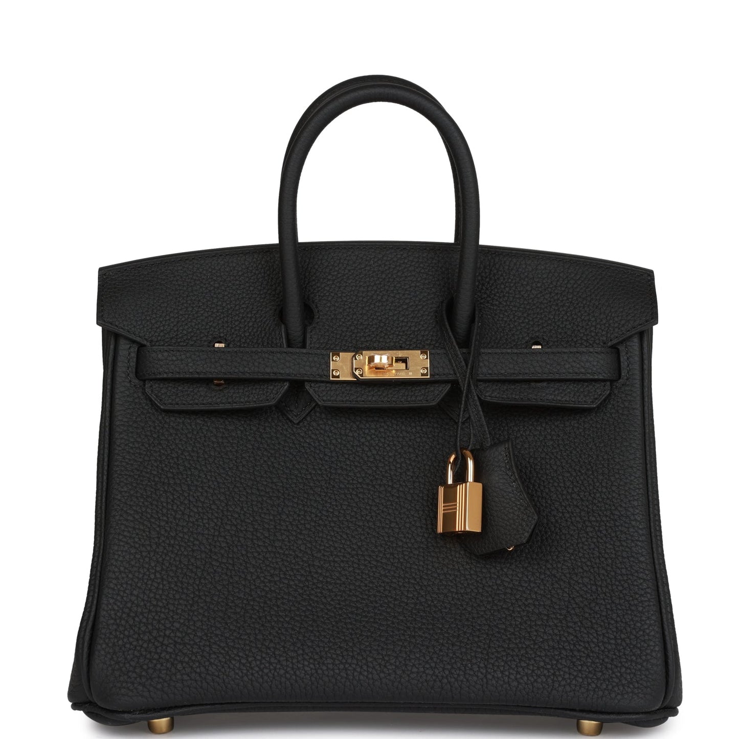Hermes Birkin Togo Hardware Handbag Black Gold Travel Bag 44