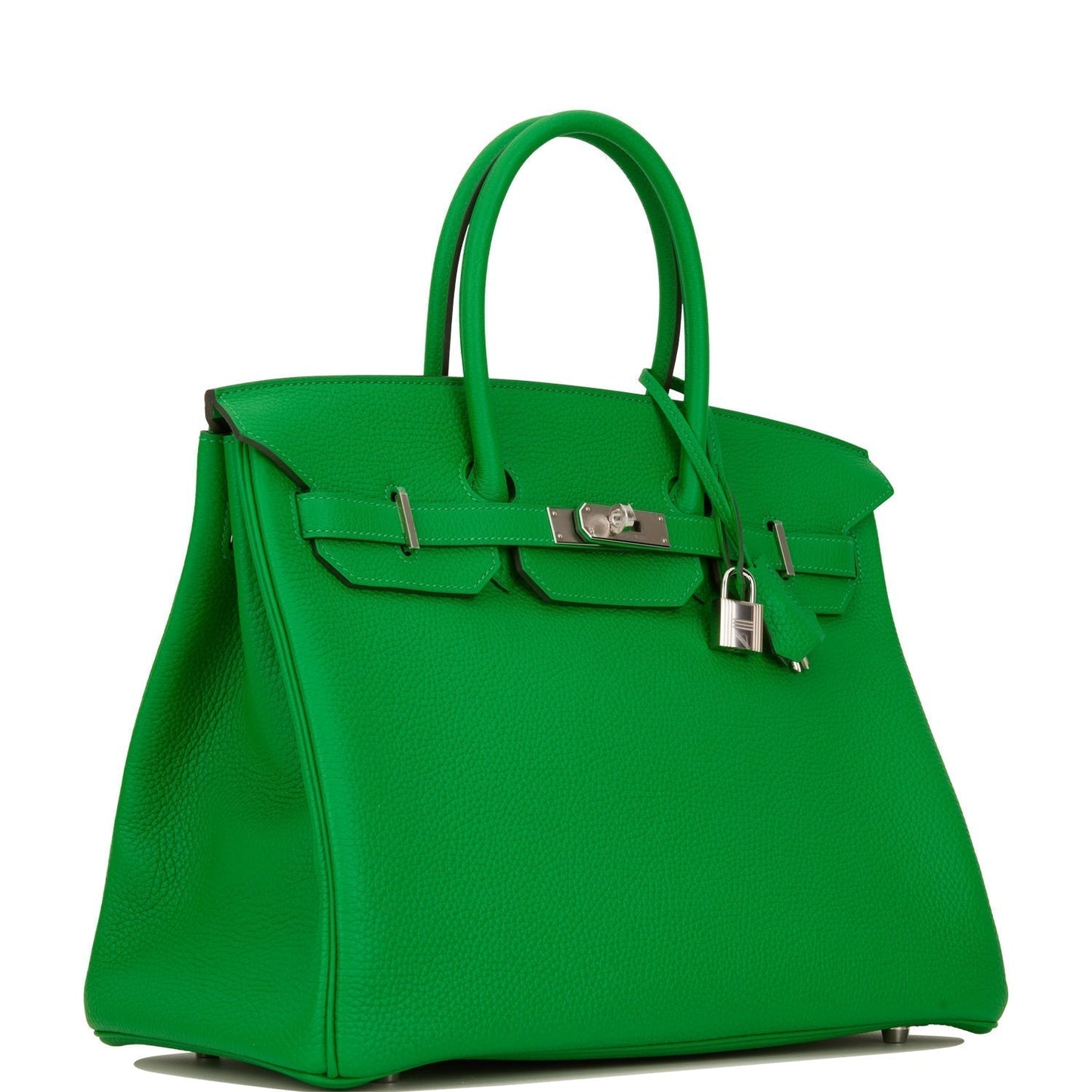 Hermes Birkin Bambou Clemence Palladium Hardware Handbag Travel Bag