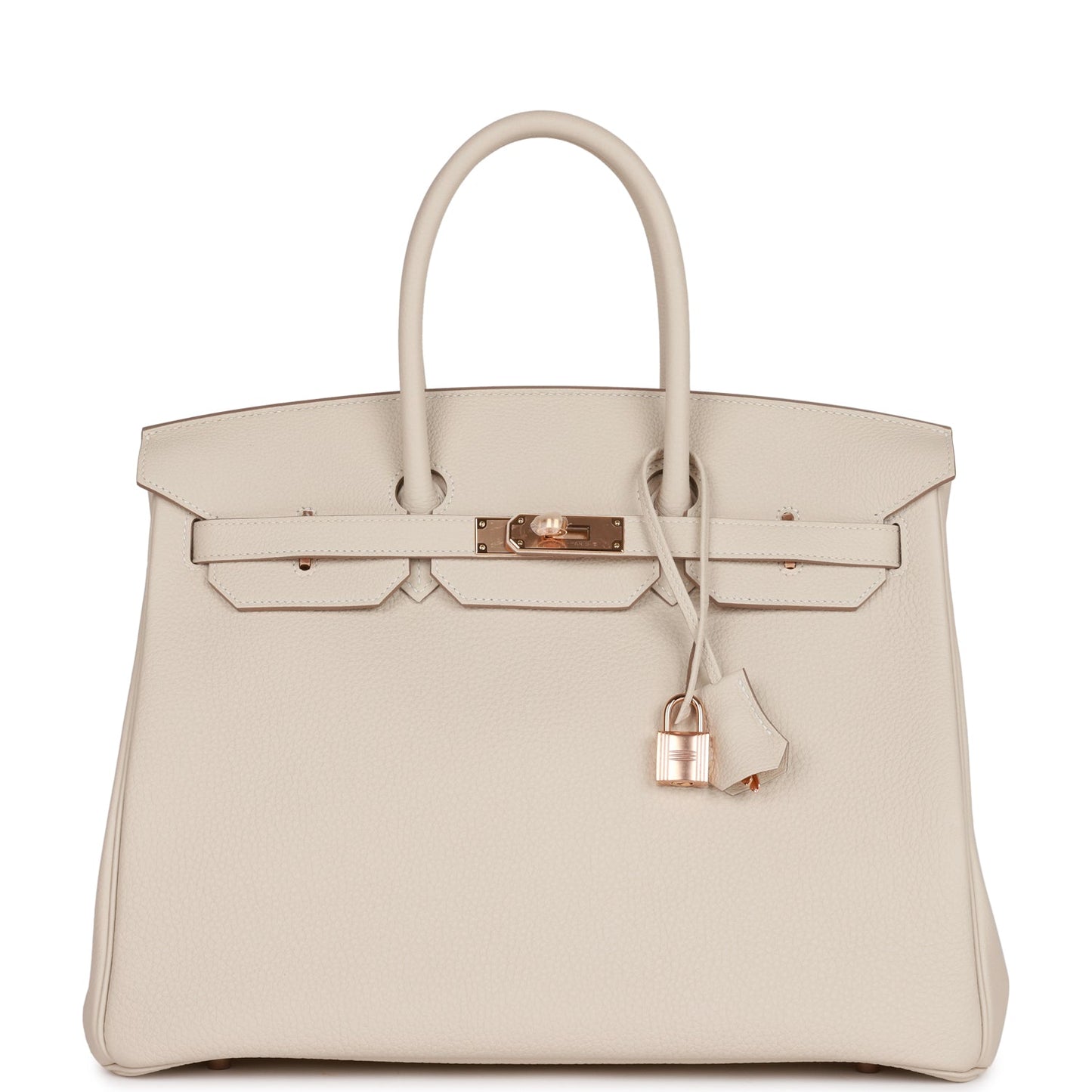 Hermes Birkin Craie Togo Rose Hardware Handbag Gold Travel Bag Rose Gold Hardware