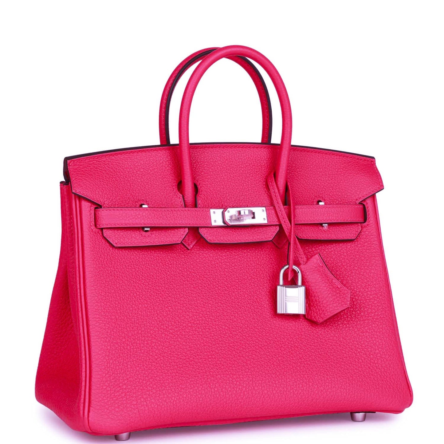 Hermes Birkin Rose Mexico Togo Palladium Hardware Handbag Travel Bag
