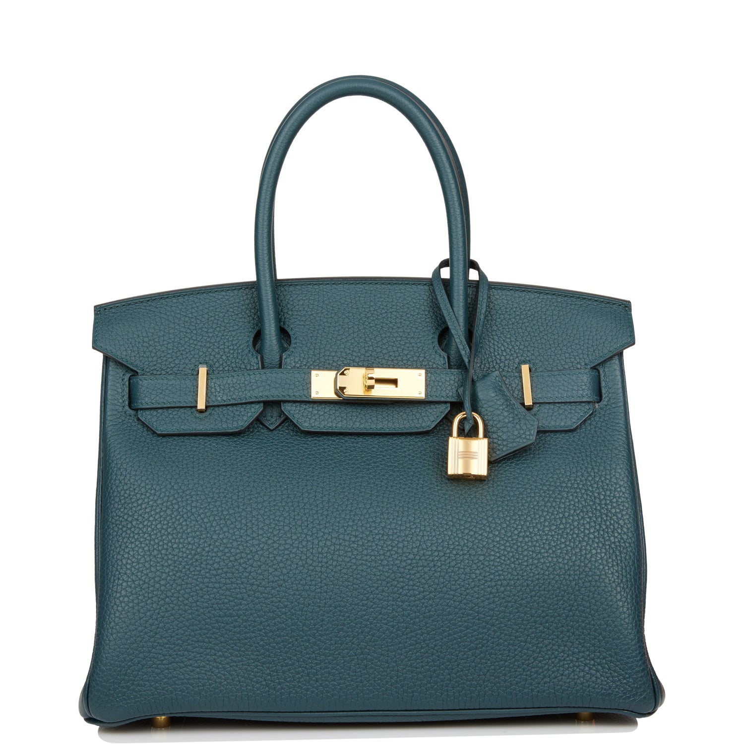 Hermes Birkin Vert Cypress Togo Hardware Handbag Gold Travel Bag Hardware 2