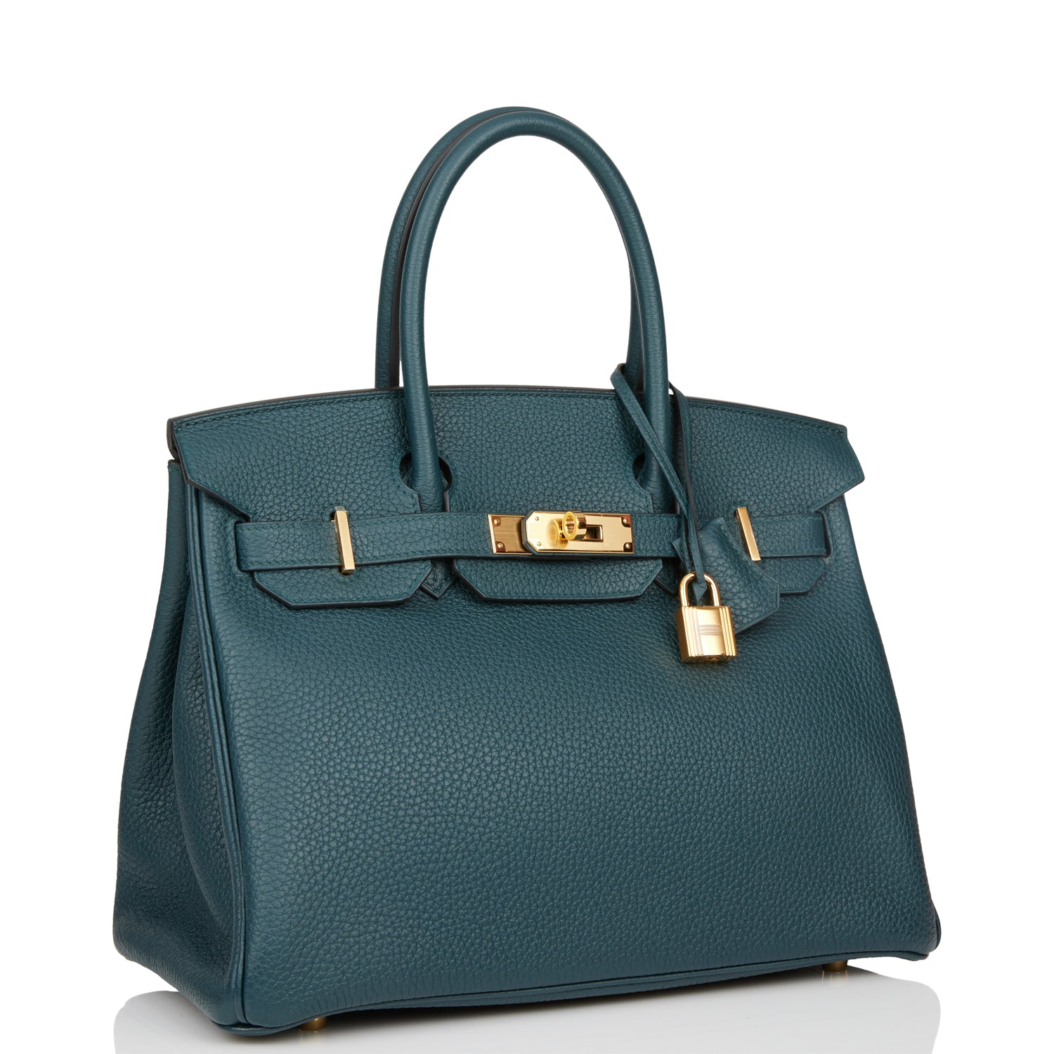 Hermes Birkin Vert Cypress Togo Hardware Handbag Gold Travel Bag Hardware 2