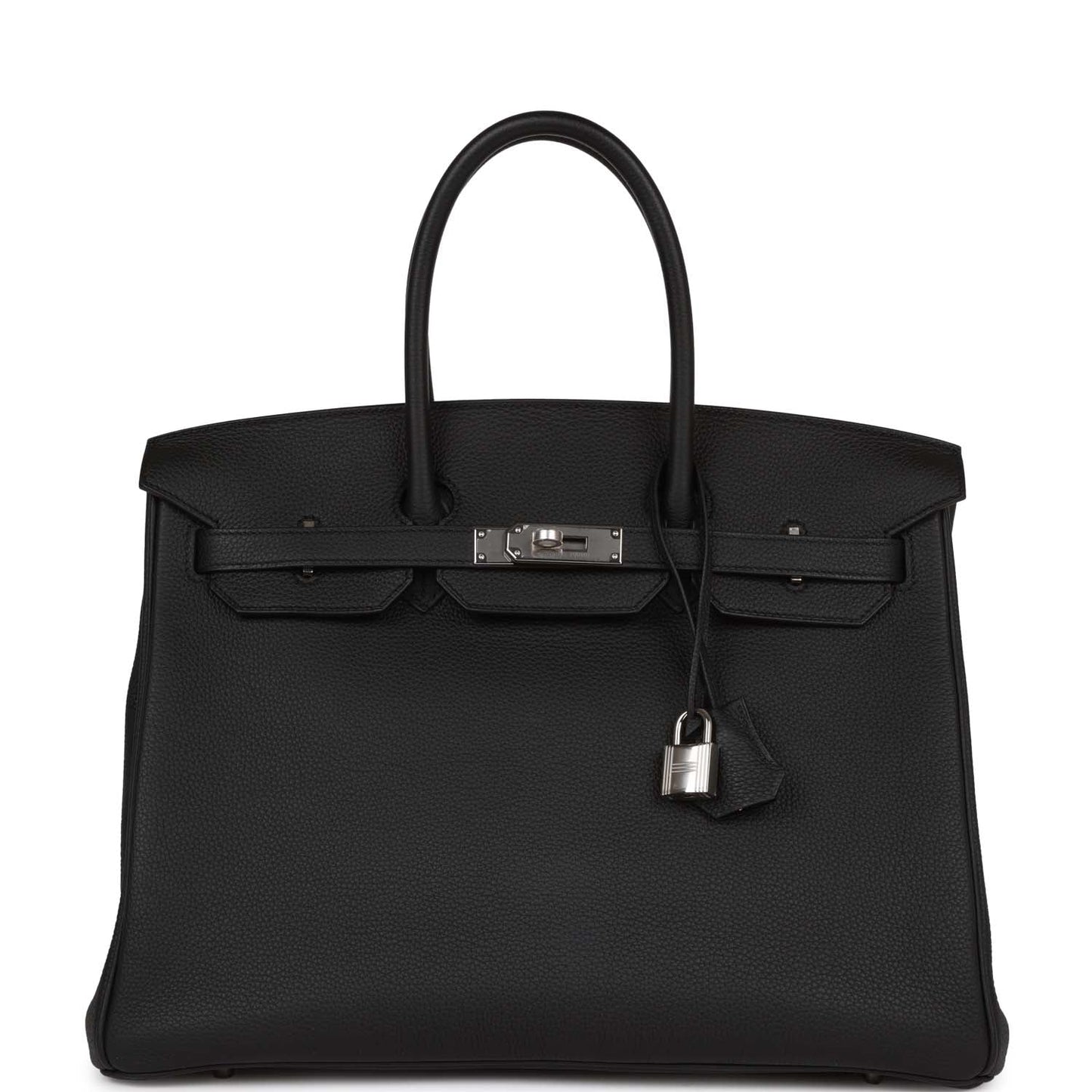Hermes Birkin Togo Palladium Hardware Handbag Black Travel Bag Hardware 14