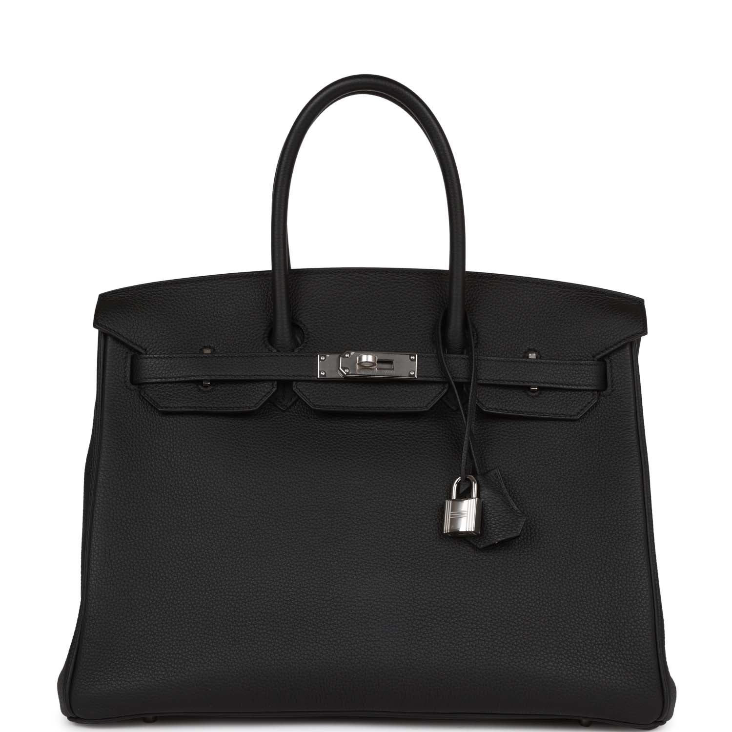 Hermes Birkin Togo Palladium Hardware Handbag Black Travel Bag Hardware 14