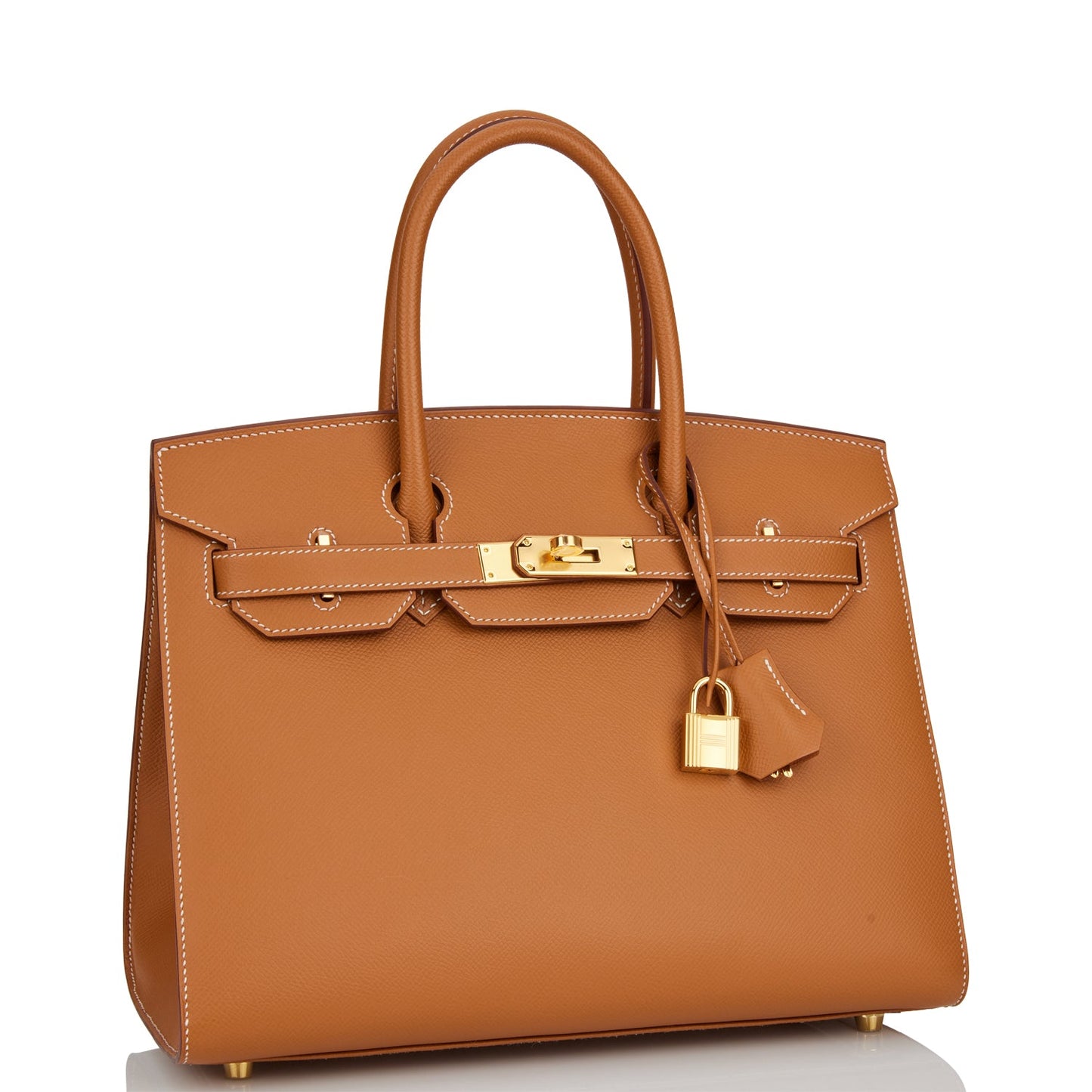 Hermes Birkin Sellier Epsom Hardware Handbag Gold Travel Bag