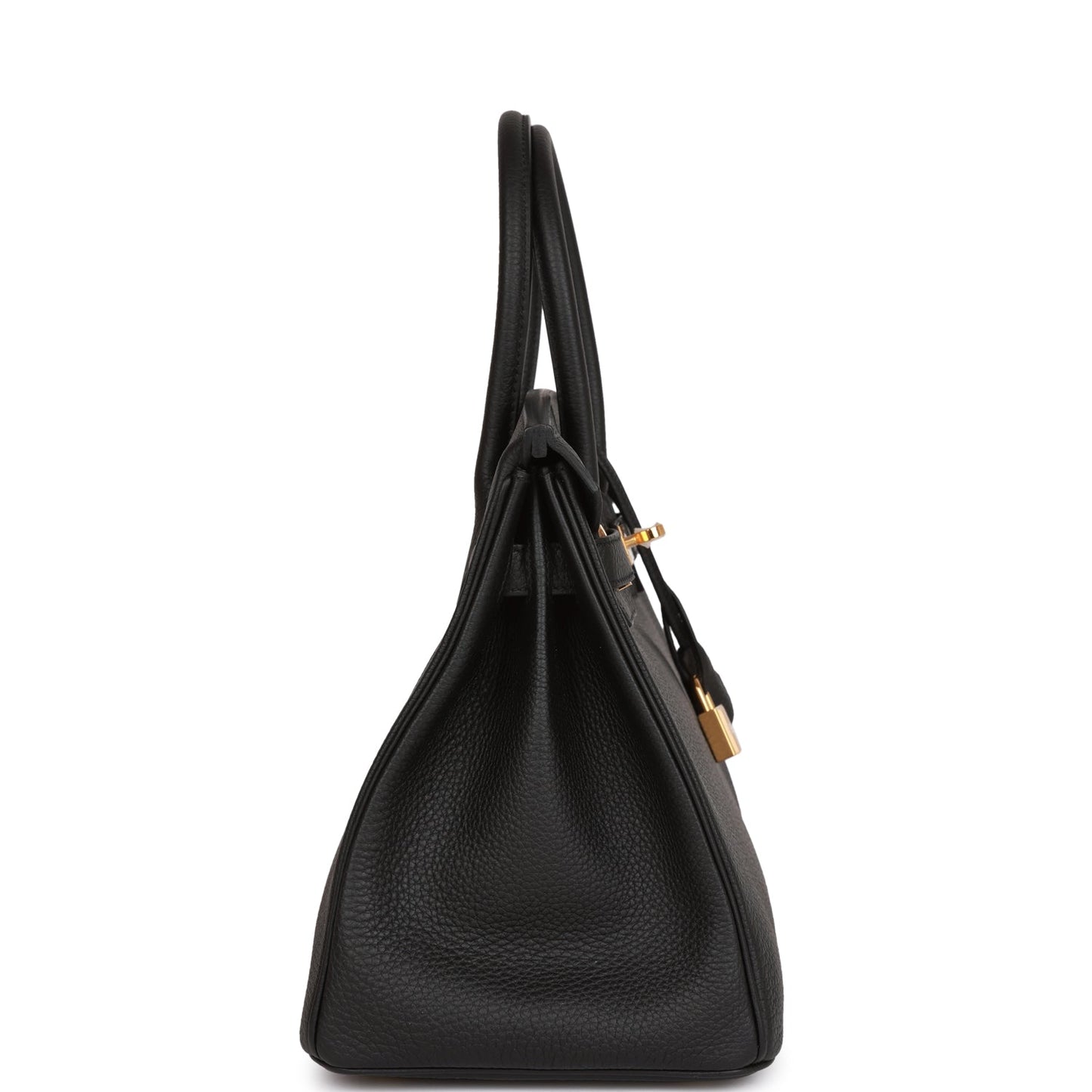Hermes Birkin Togo Hardware Handbag Black Gold Travel Bag 26
