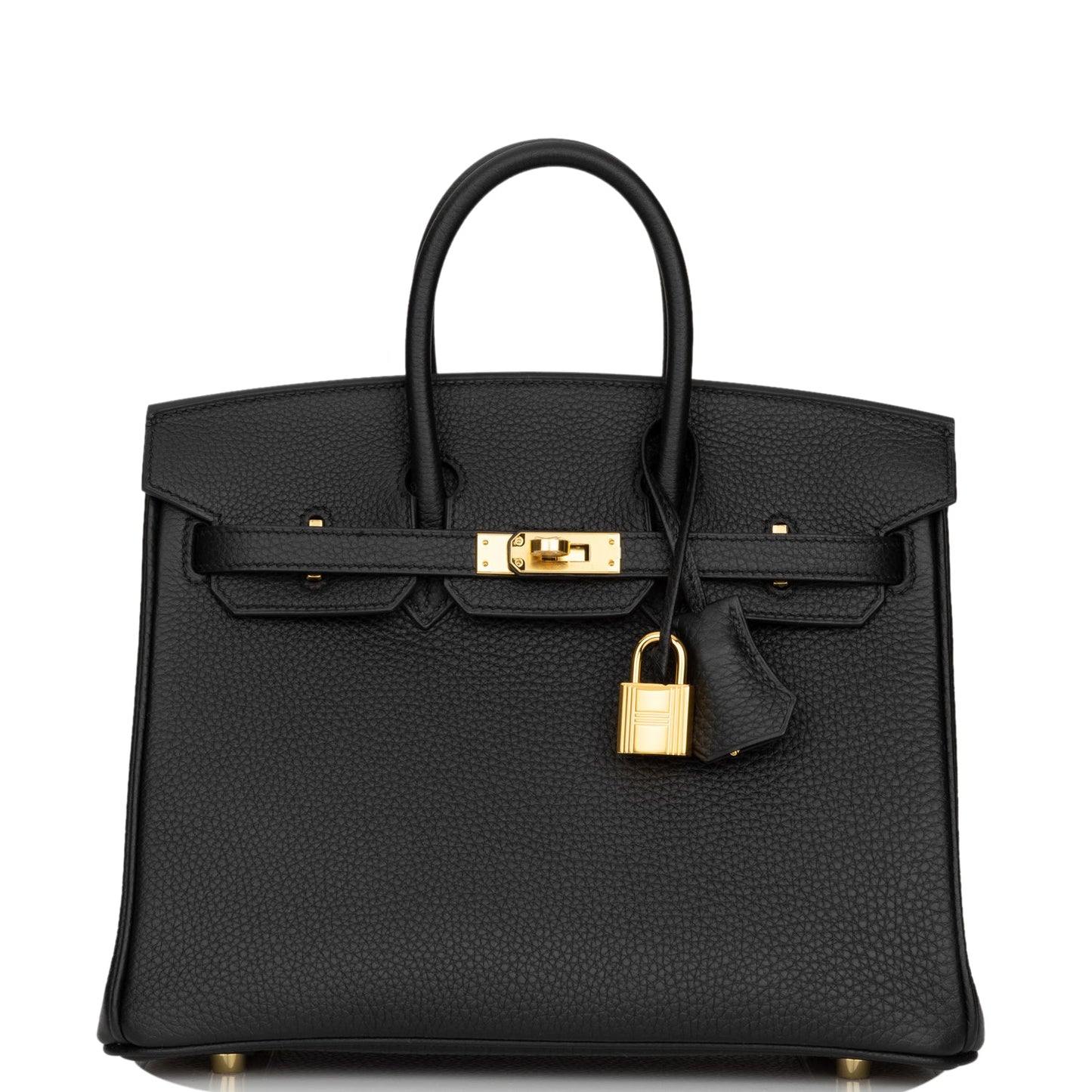 Hermes Birkin Togo Hardware Handbag Black Gold Travel Bag 53