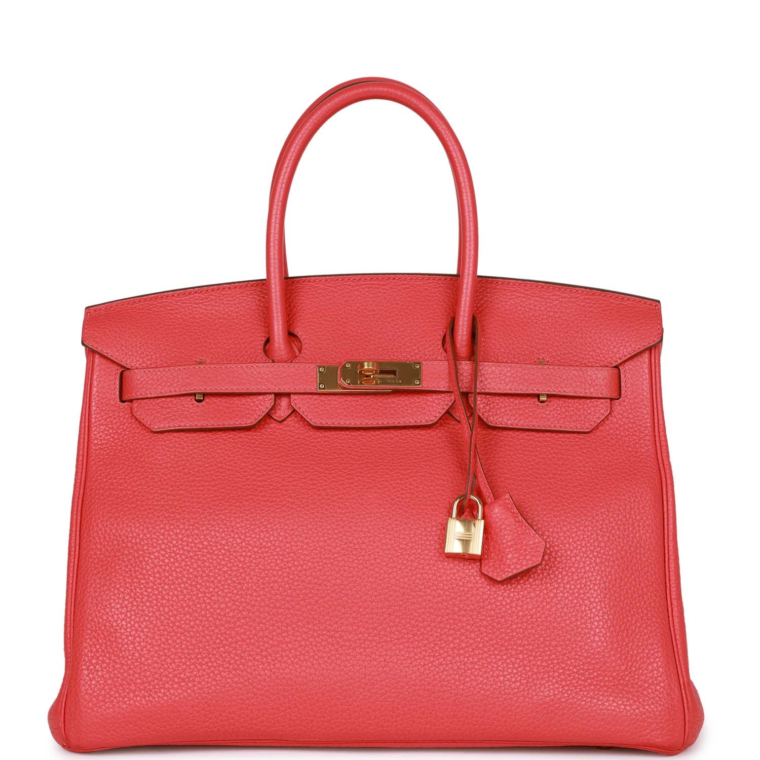 Hermes Birkin Bougainvillea Clemence Hardware Handbag Gold Travel Bag Hardware 1
