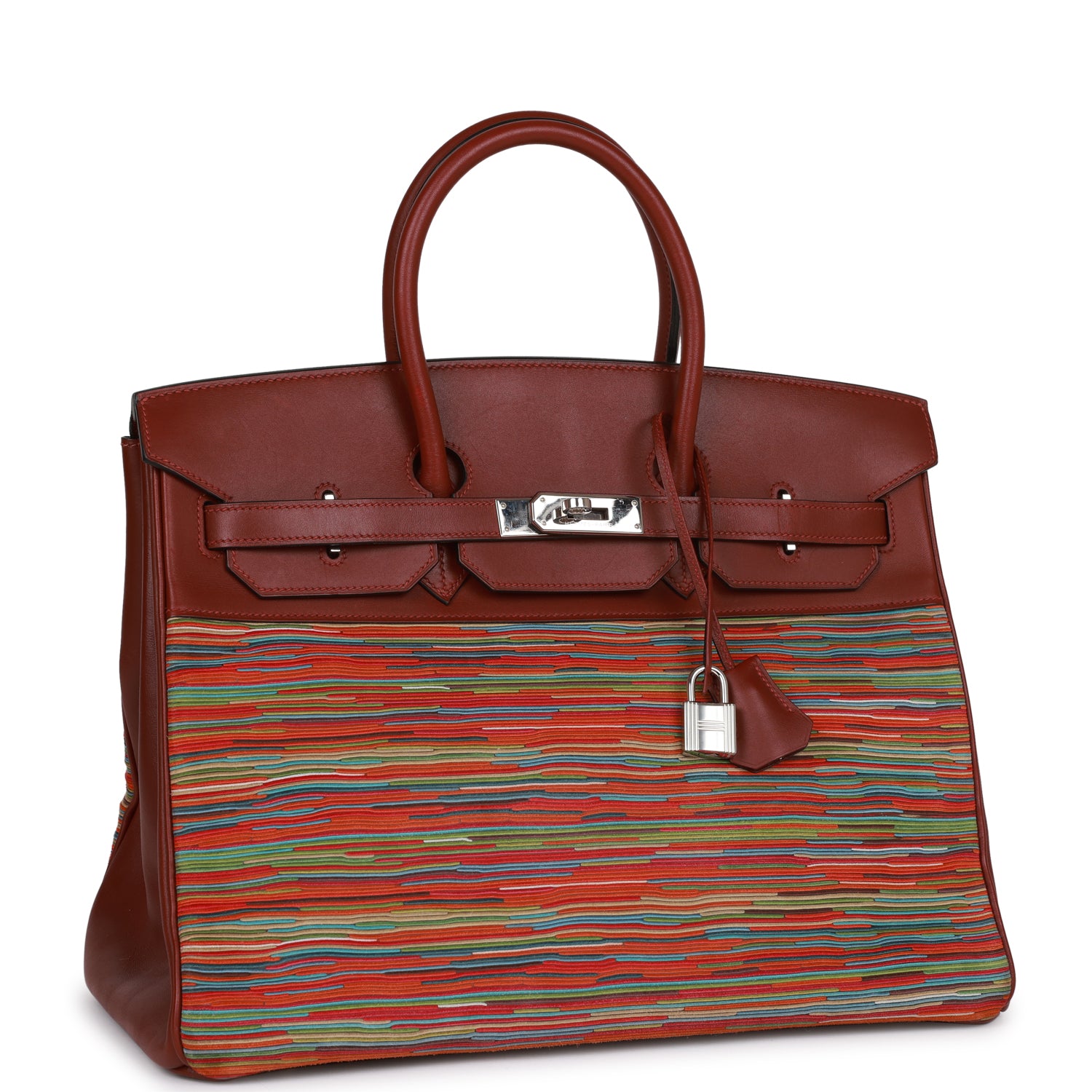 Hermes Birkin Vibrato Rouge Boxcalf Palladium Hardware Handbag Travel Bag
