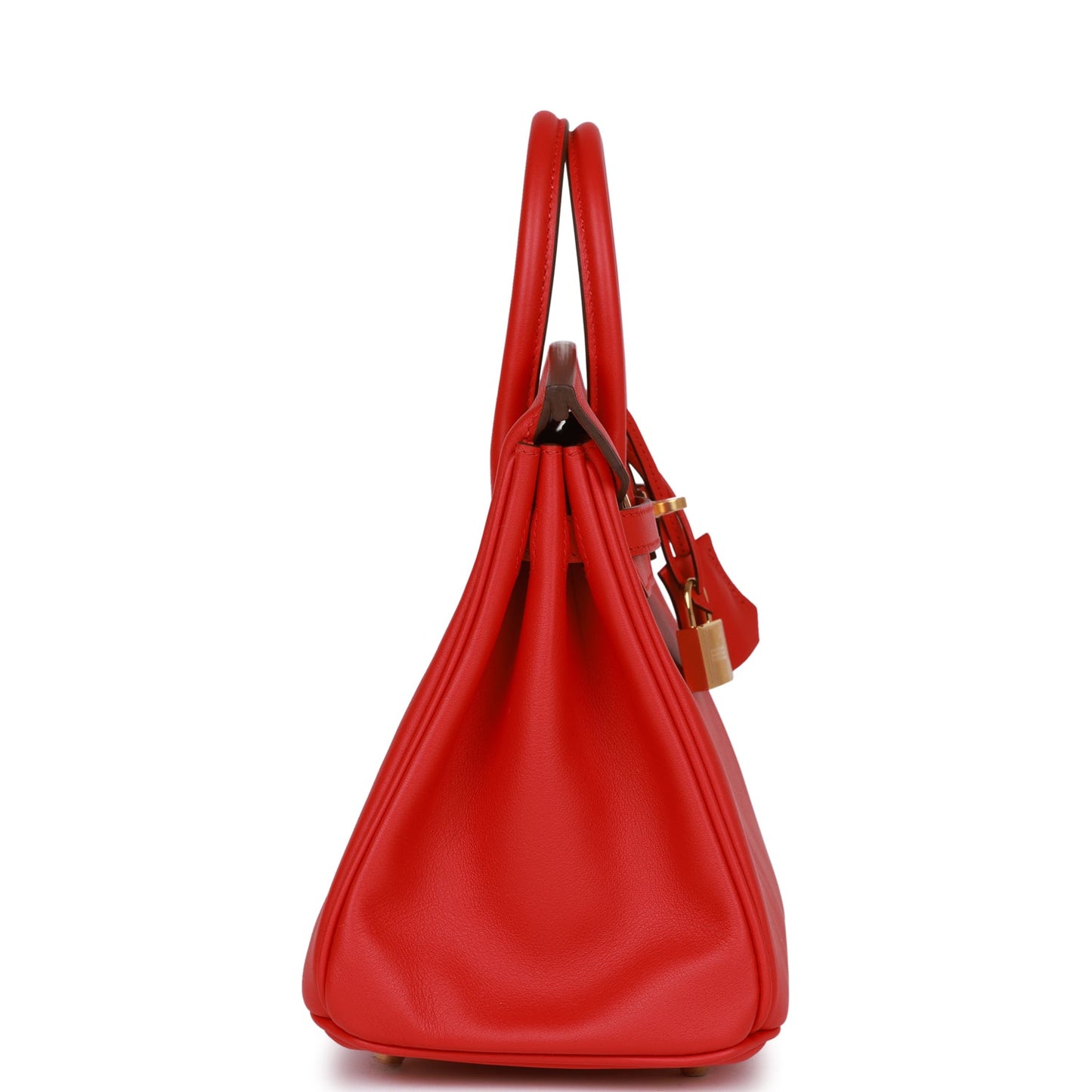 Hermes Birkin Rouge De Coeur Swift Hardware Handbag Gold Travel Bag