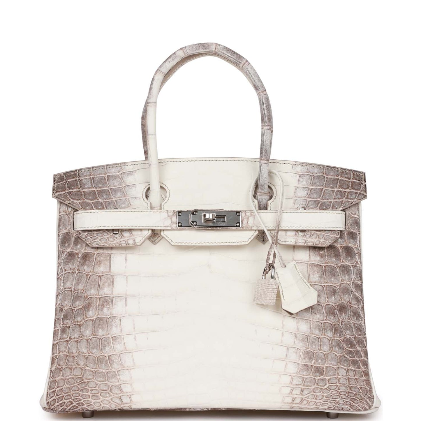Hermes Birkin Himalaya Niloticus Crocodile Palladium Hardware Handbag Travel Bag Hardware 3