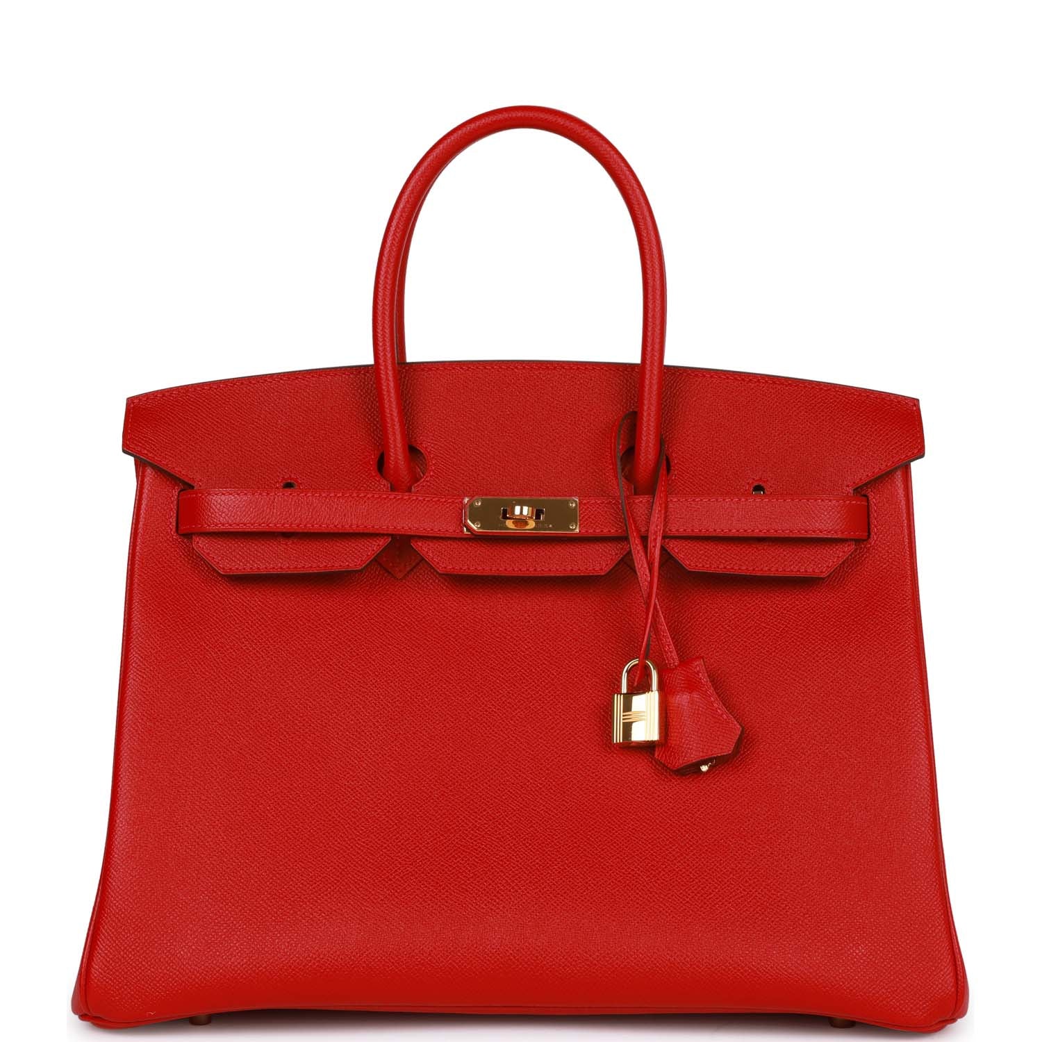 Hermes Birkin Rouge Cas Ue Epsom Hardware Handbag Gold Travel Bag
