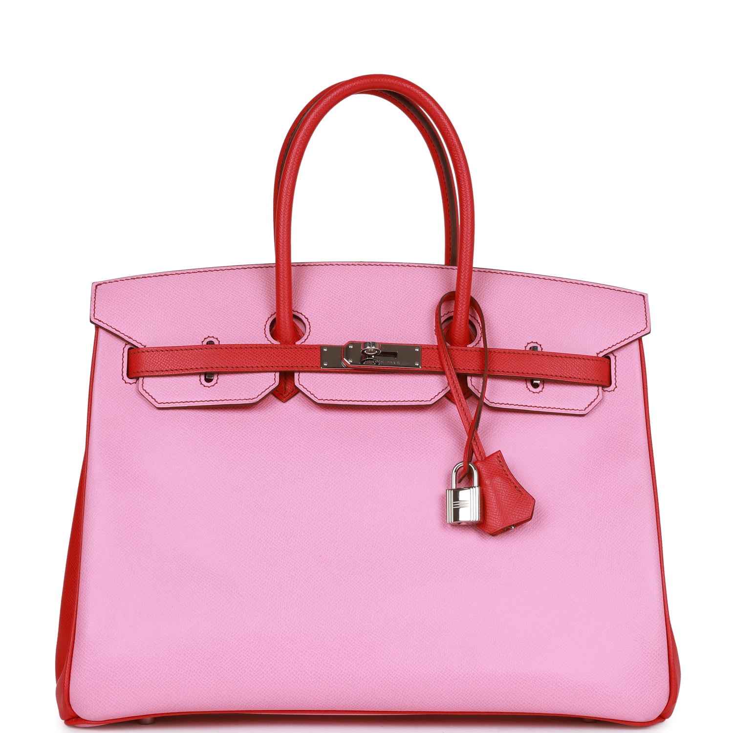 Hermes Special Order Hss Birkin Bubblegum And Bougainvillea Epsom Travel Bag