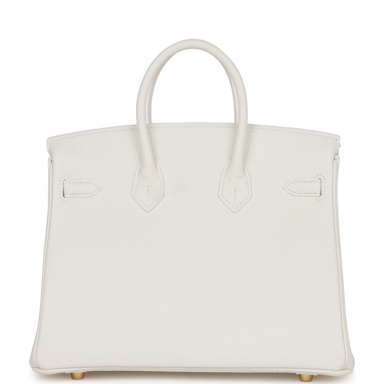 Hermes Special Order Hss Birkin Verso Clemence Permabrass White Travel Bag