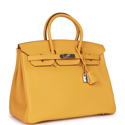 Hermes Birkin Soleil Togo Palladium Hardware Handbag Travel Bag