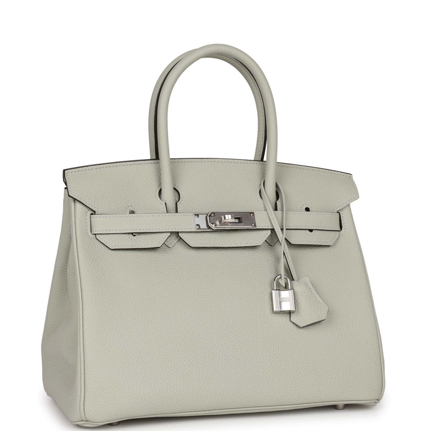 Hermes Birkin Gris Neve Togo Palladium Hardware Handbag Travel Bag