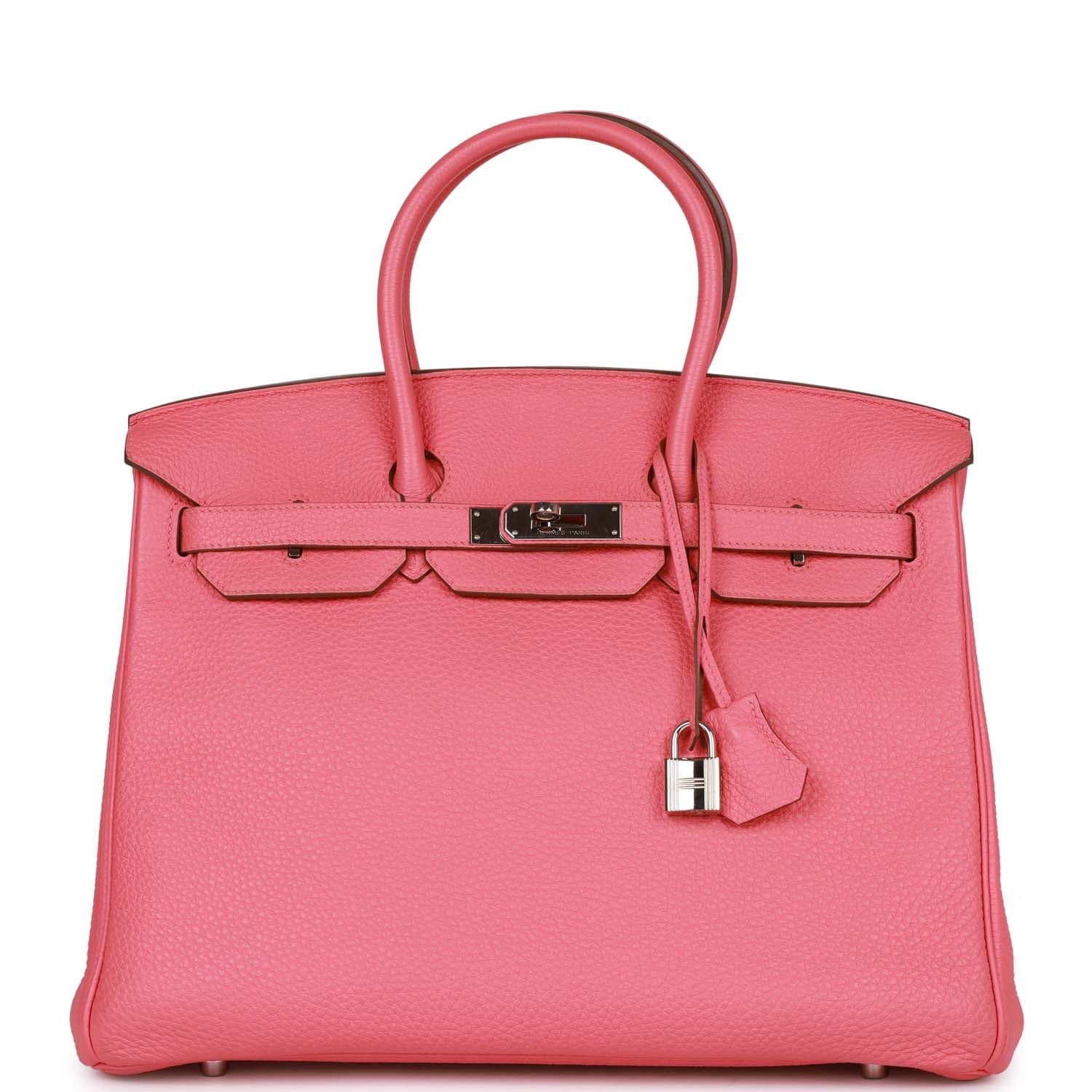 Hermes Birkin Rose Lipstick Togo Palladium Hardware Handbag Travel Bag