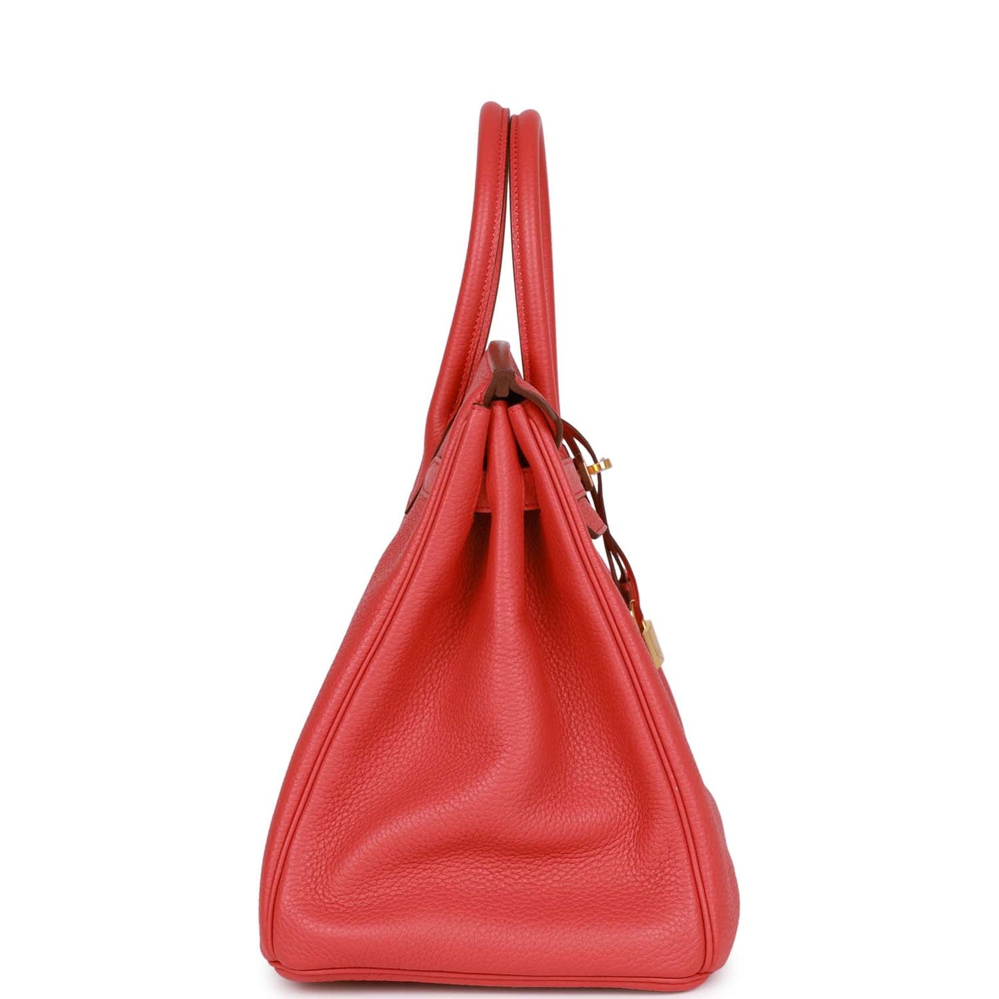 Hermes Birkin Bougainvillea Clemence Hardware Handbag Gold Travel Bag