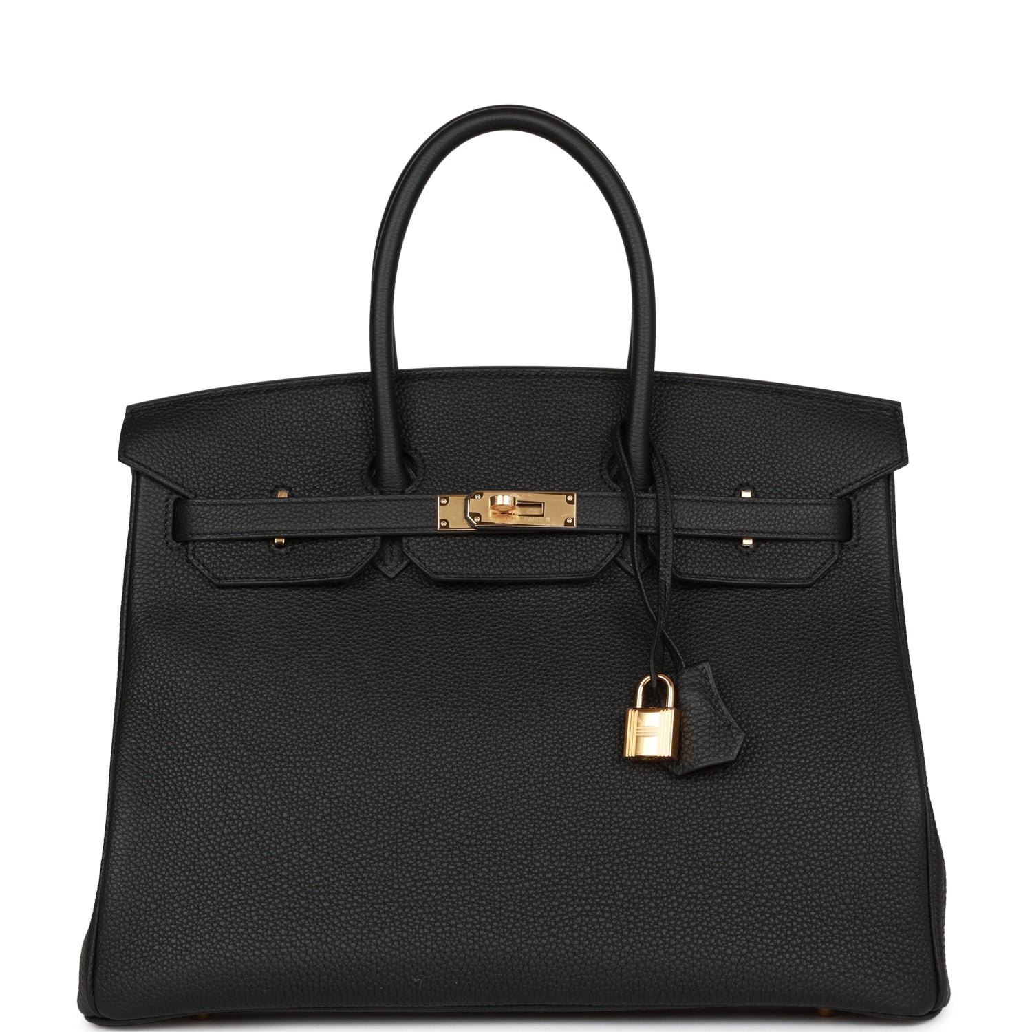 Hermes Birkin Togo Hardware Handbag Black Gold Travel Bag Hardware 21