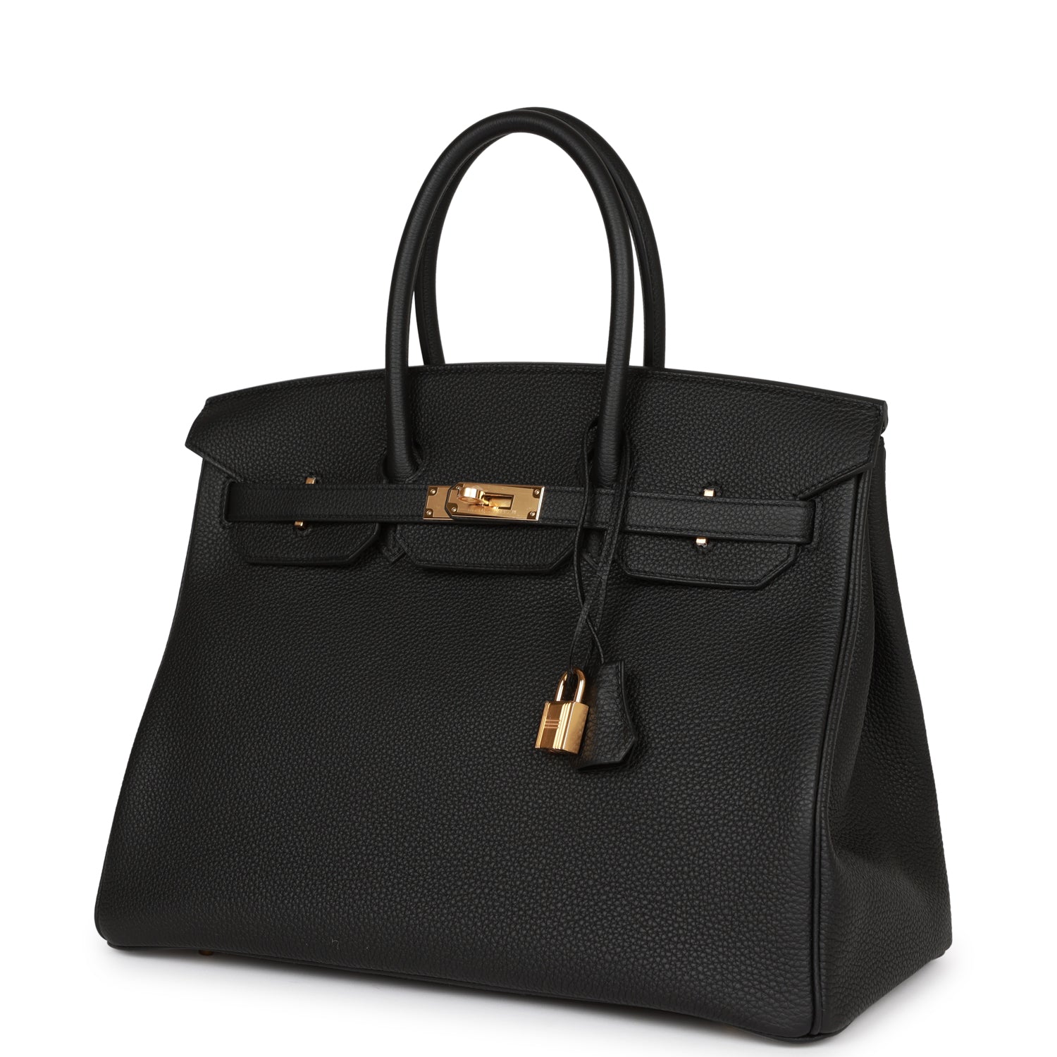 Hermes Birkin Togo Hardware Handbag Black Gold Travel Bag Hardware 21