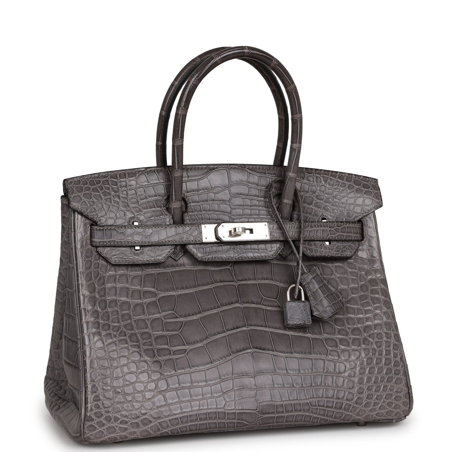 Hermes Top Quality Luxury Birkin Gris Paris Matte Travel Bag