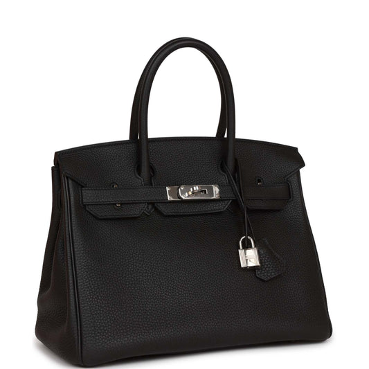 Hermes Birkin Togo Palladium Hardware Handbag Black Travel Bag Palladium Hardware 2