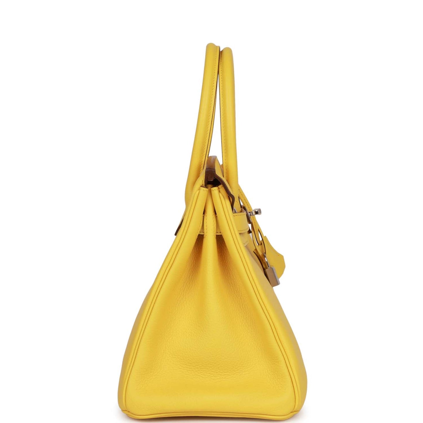 Hermes Birkin Jaune De Naples Taurillon Novillo Palladium Hardware Travel Bag