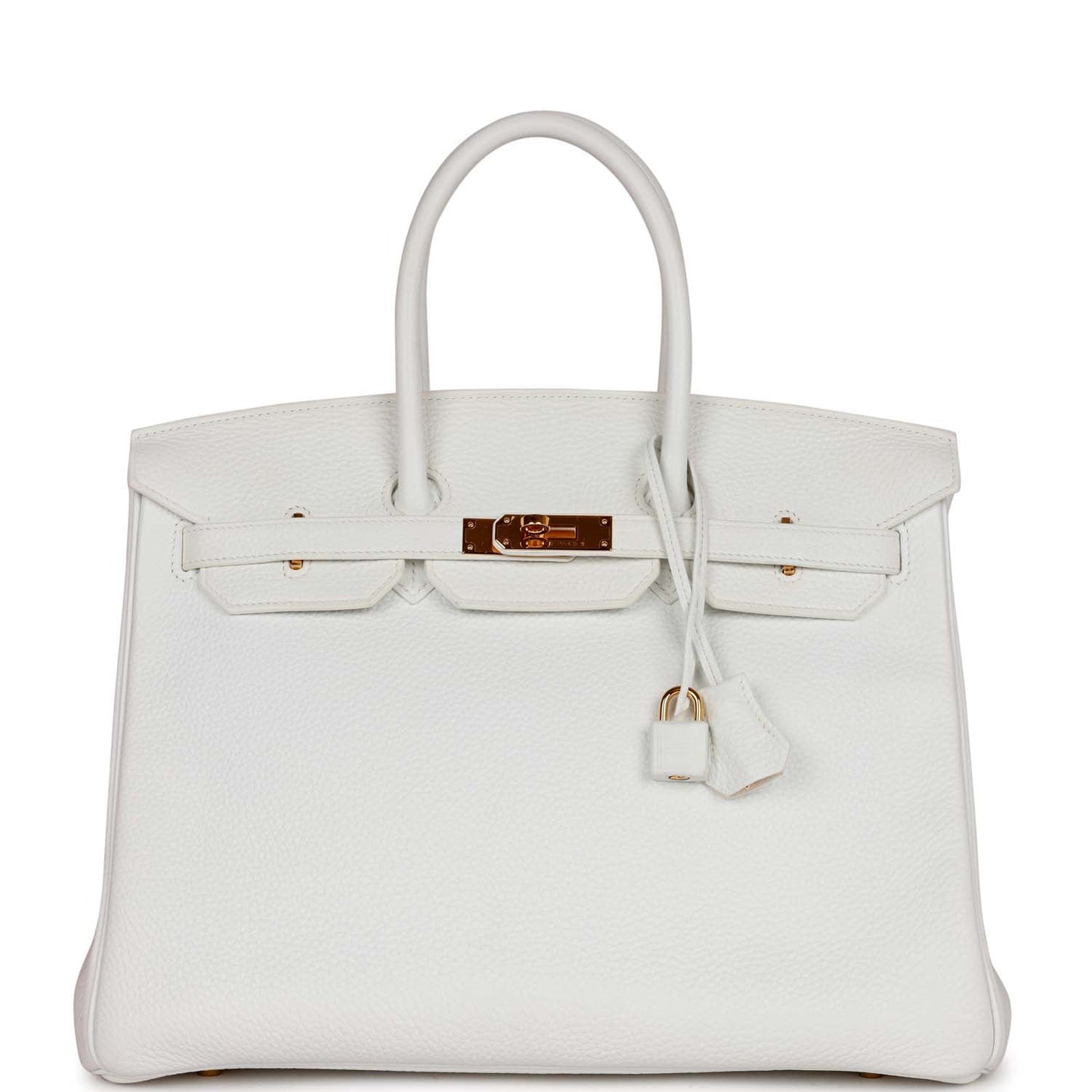 Hermes Special Order Hss Birkin Clemence Hardware Handbag White Gold Travel Bag