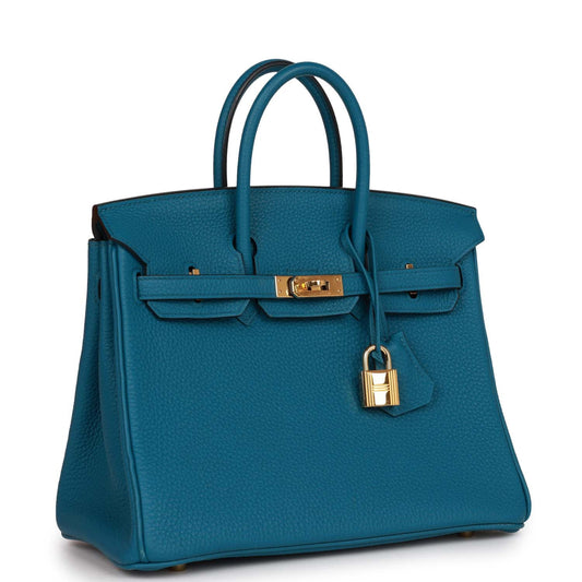 Hermes Birkin Colvert Togo Hardware Handbag Gold Travel Bag