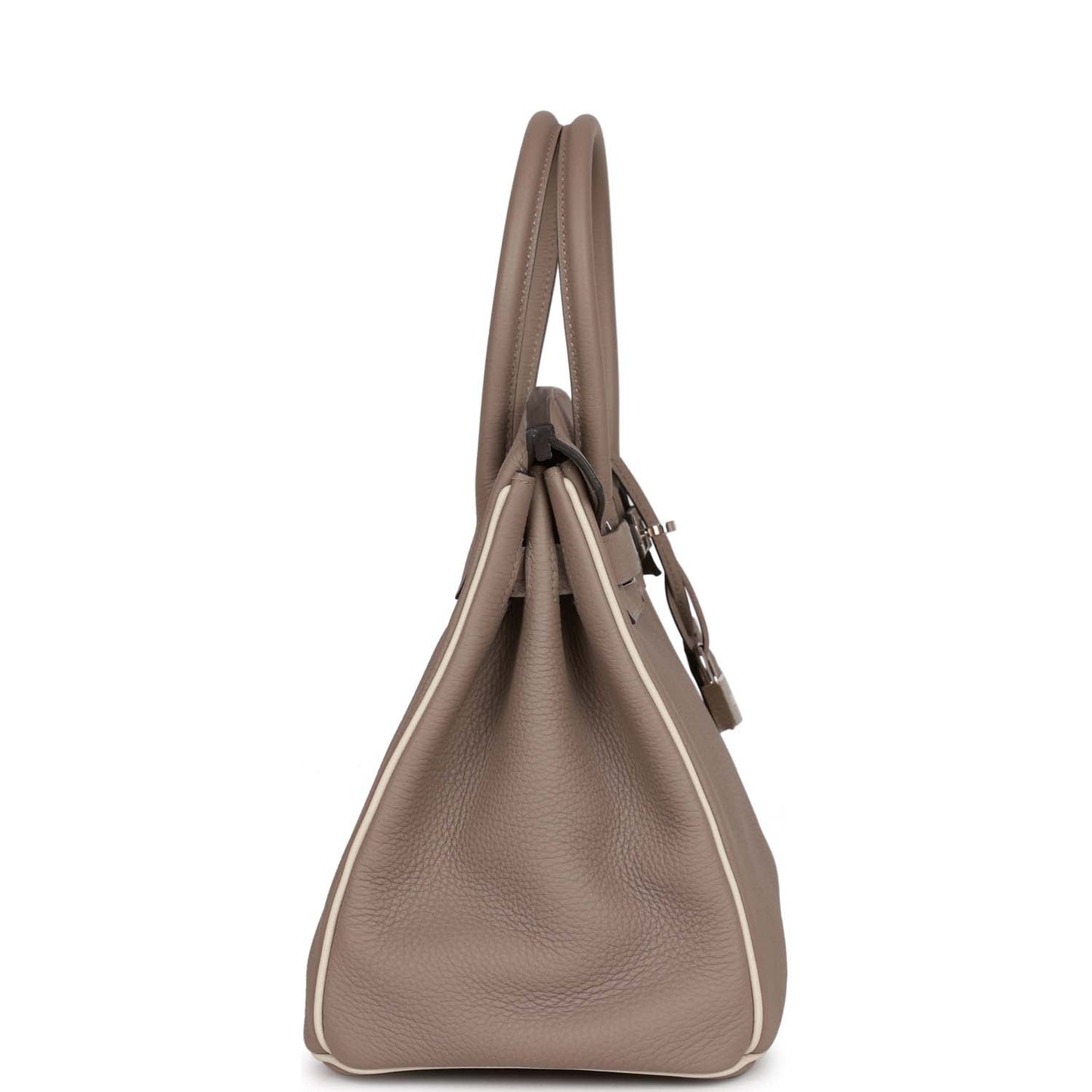 Hermes Special Order Hss Birkin Gris Tourterelle And Craie Travel Bag