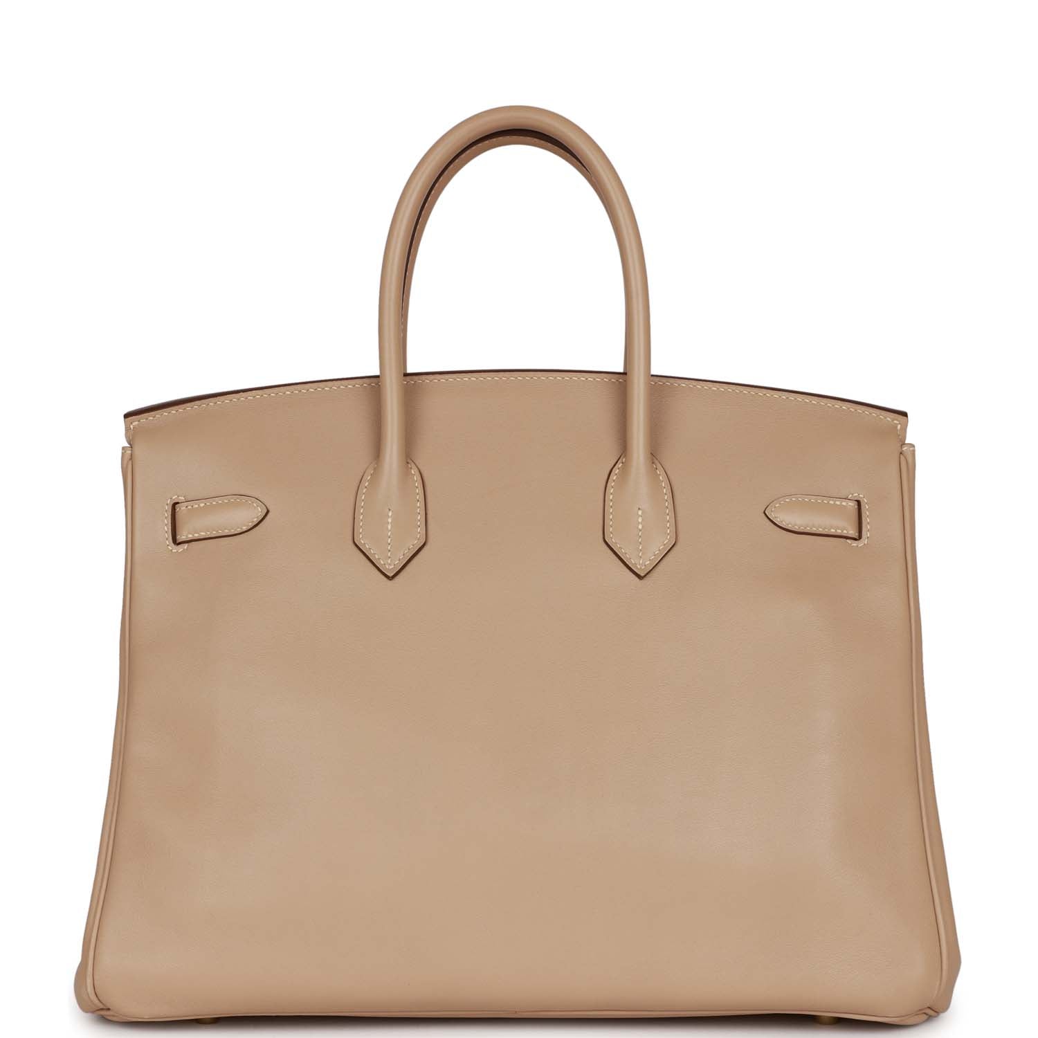 Hermes Top Quality Luxury Birkin Argile Swift Hardware Gold Travel Bag